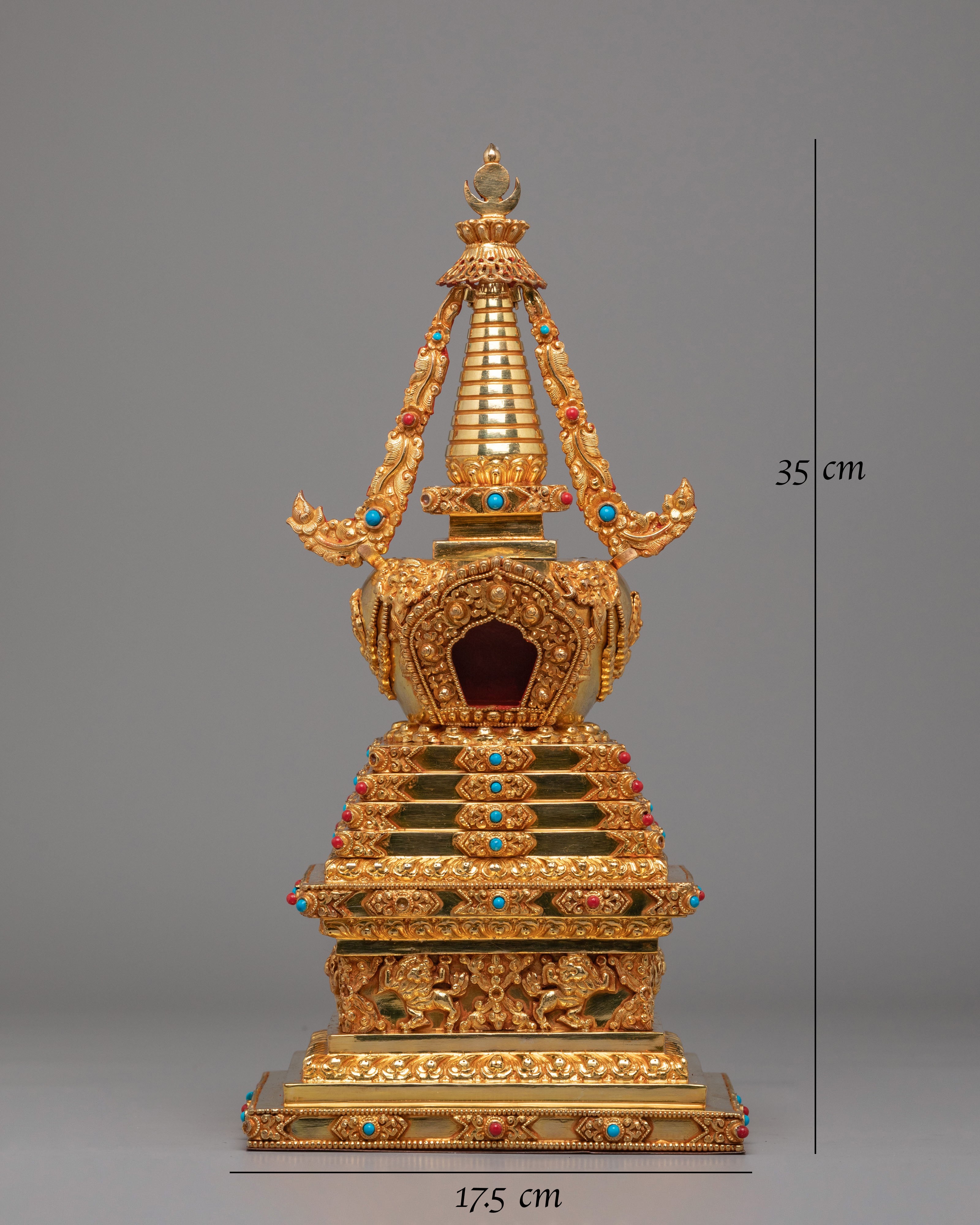 Handmade Enlightenment Ritual Stupa | Meditation Altar Decor