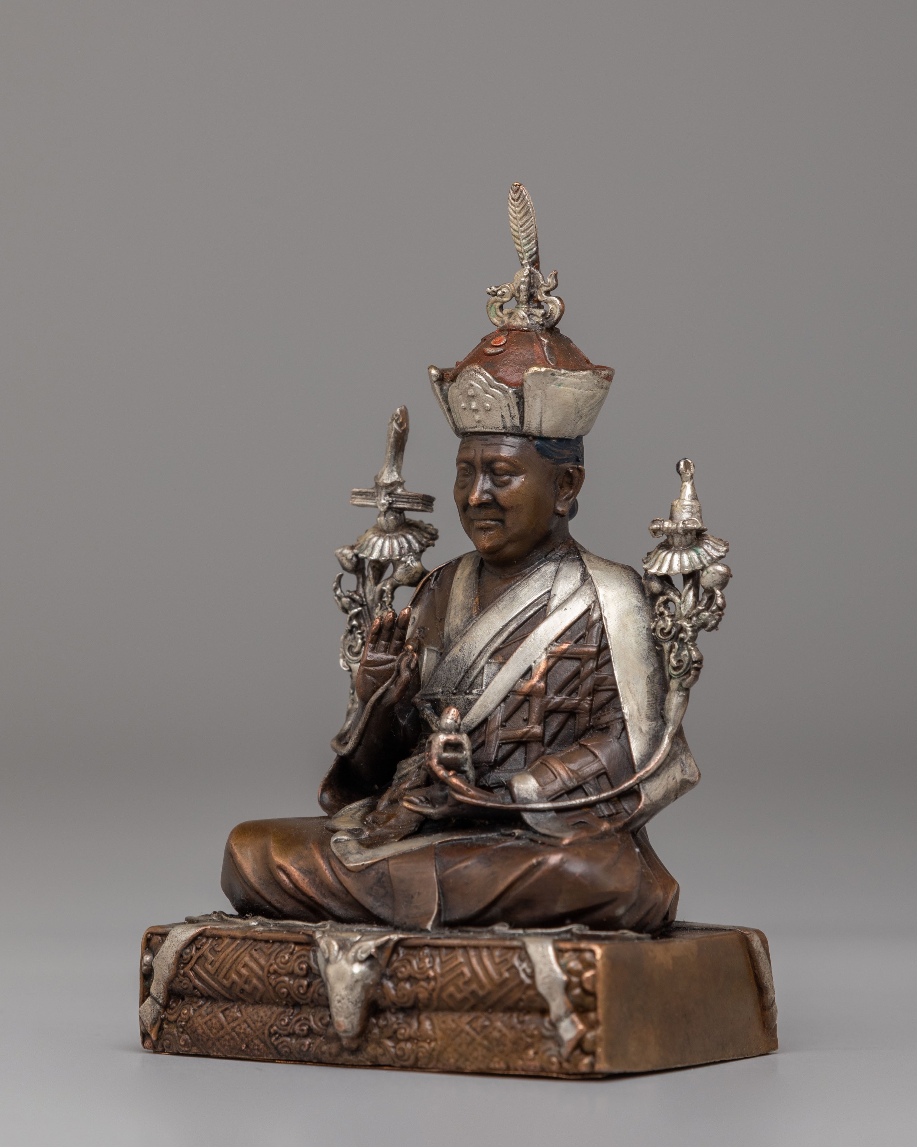 Handcrafted Karmapa Statue | Buddhist Master Figurine