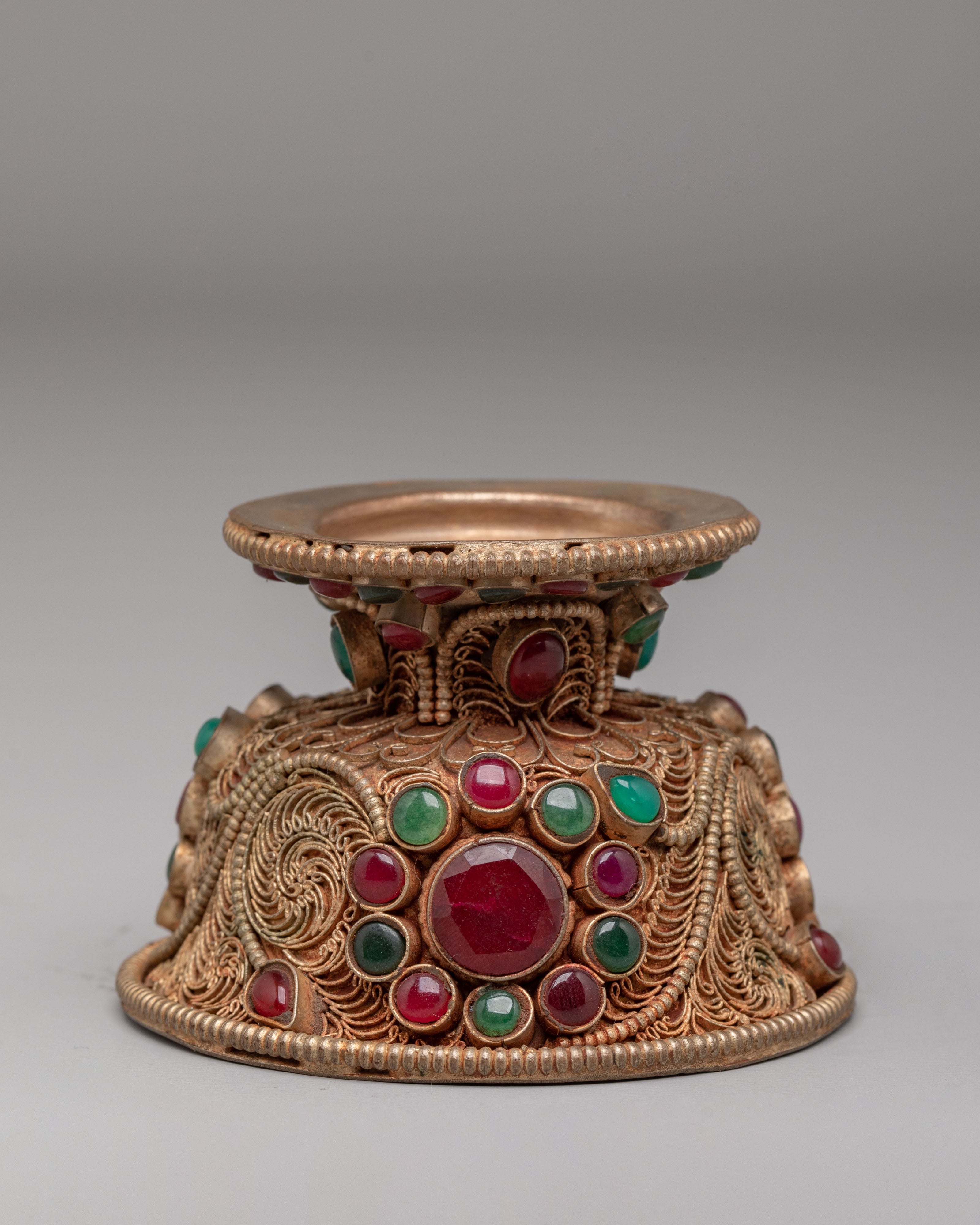 Sacred Offering Bowls Set for Ritual | Handcrafted Copper Bowls