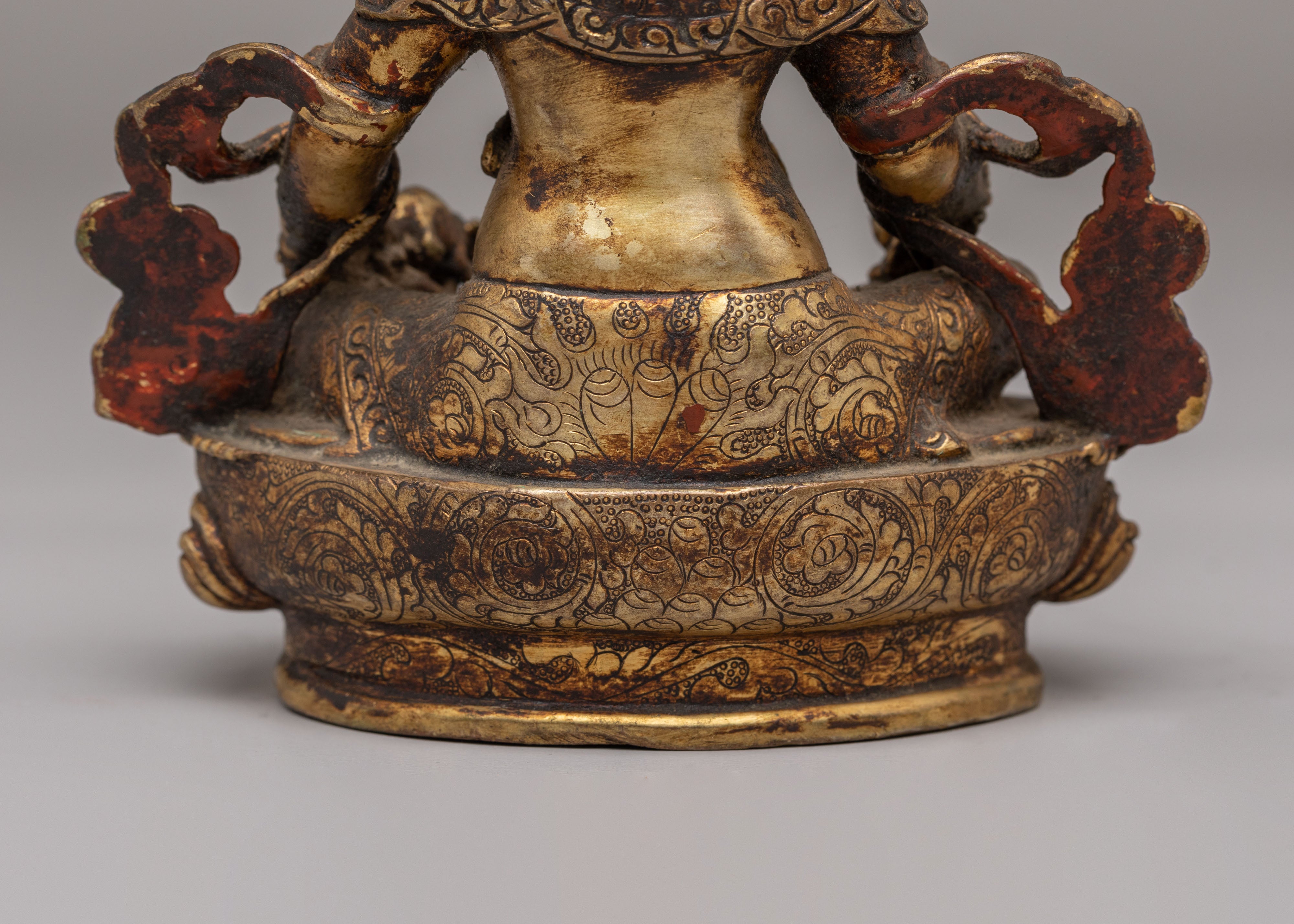 Spiritual Wealth Dzambhala Sculpture | Handcrafted Tibetan Deity Figurine
