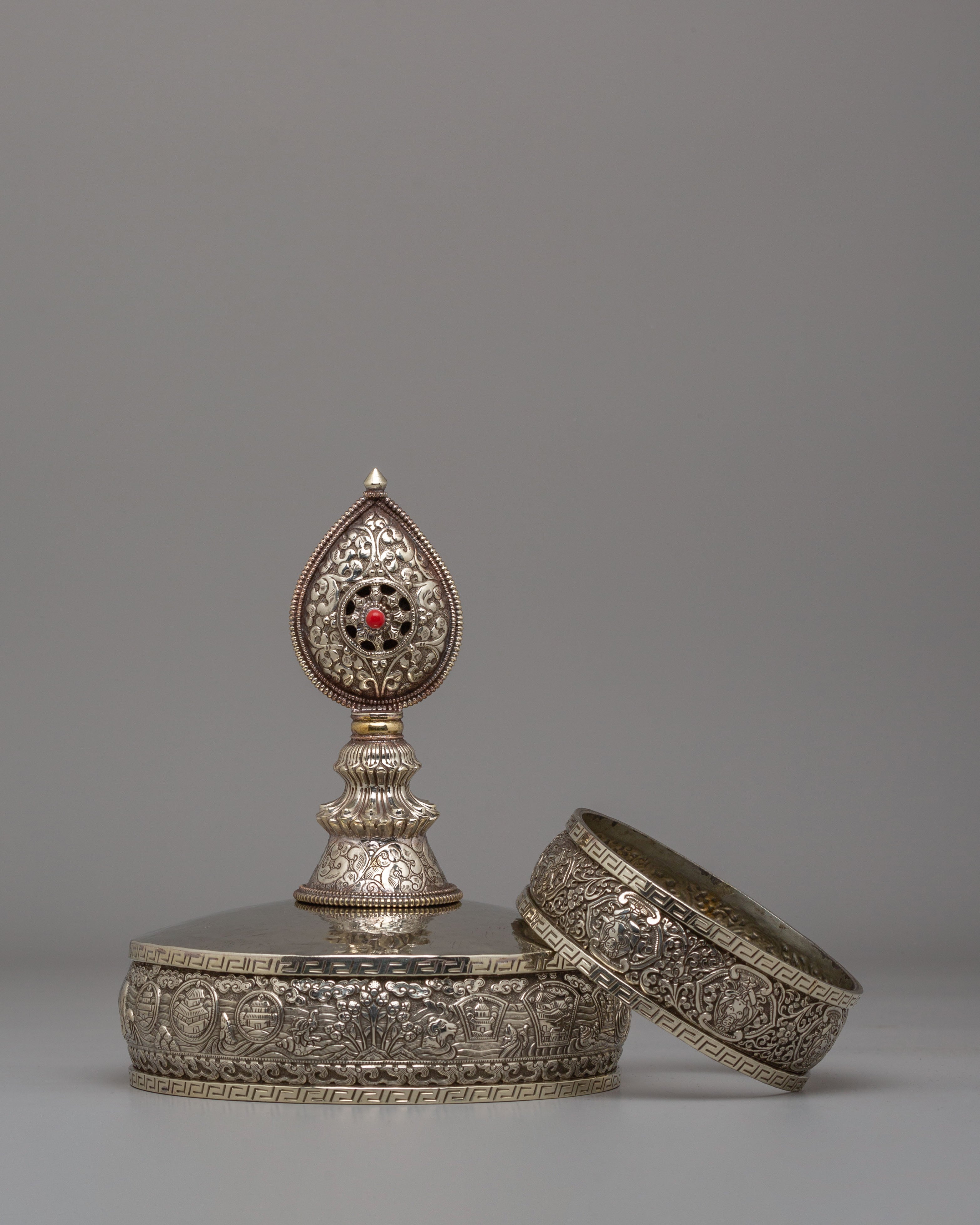 Buddhist Mandala Ritual Set | Sacred Vajrayana Ritual Offering