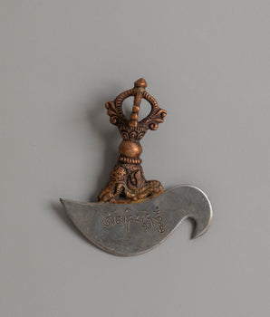 Traditional Kartika Knife for Buddhist Ritual 