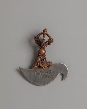 Traditional Kartika Knife for Buddhist Ritual 