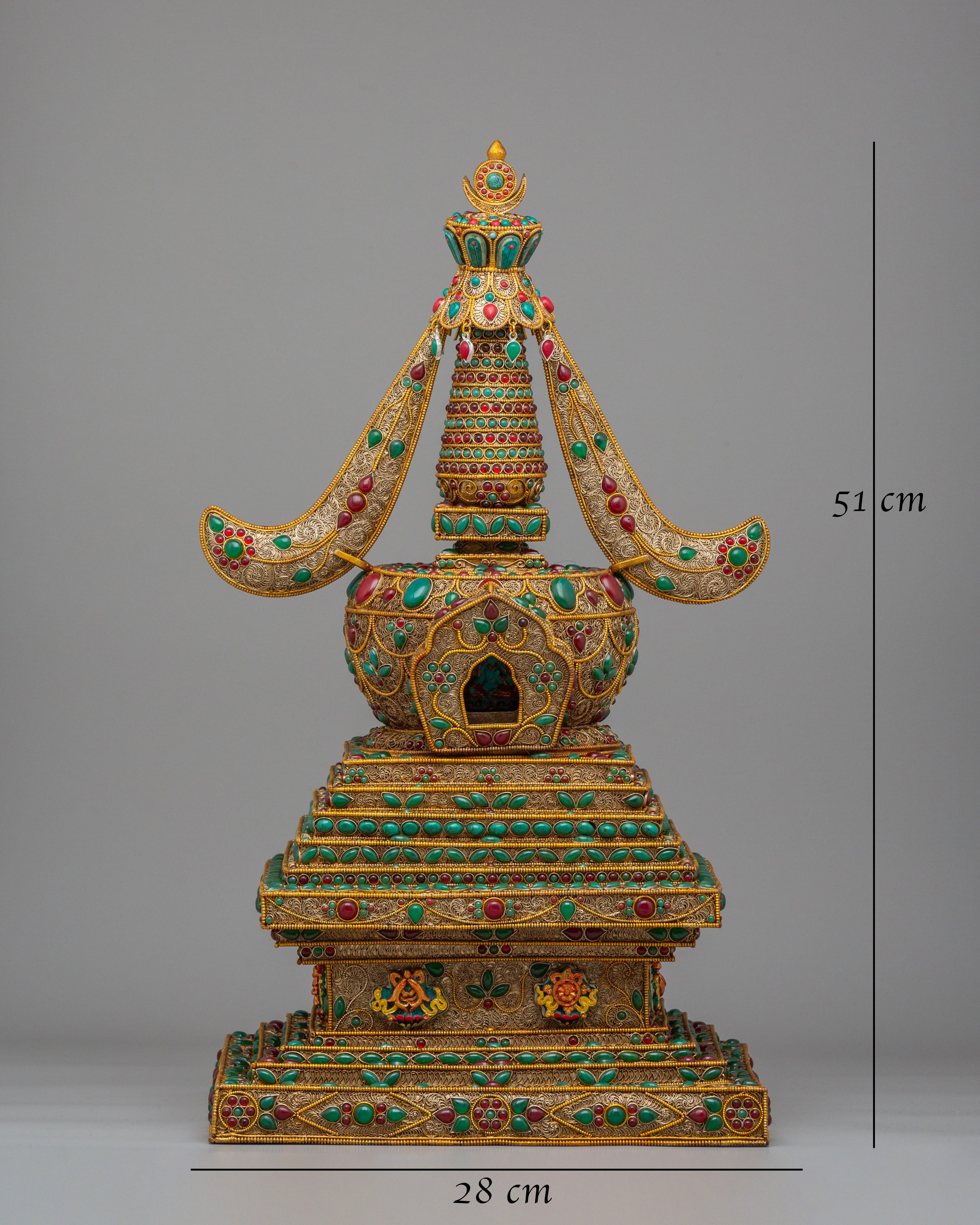 Buddhist Ritual Enlightenment Stupa | Himalayan Shrine Decor