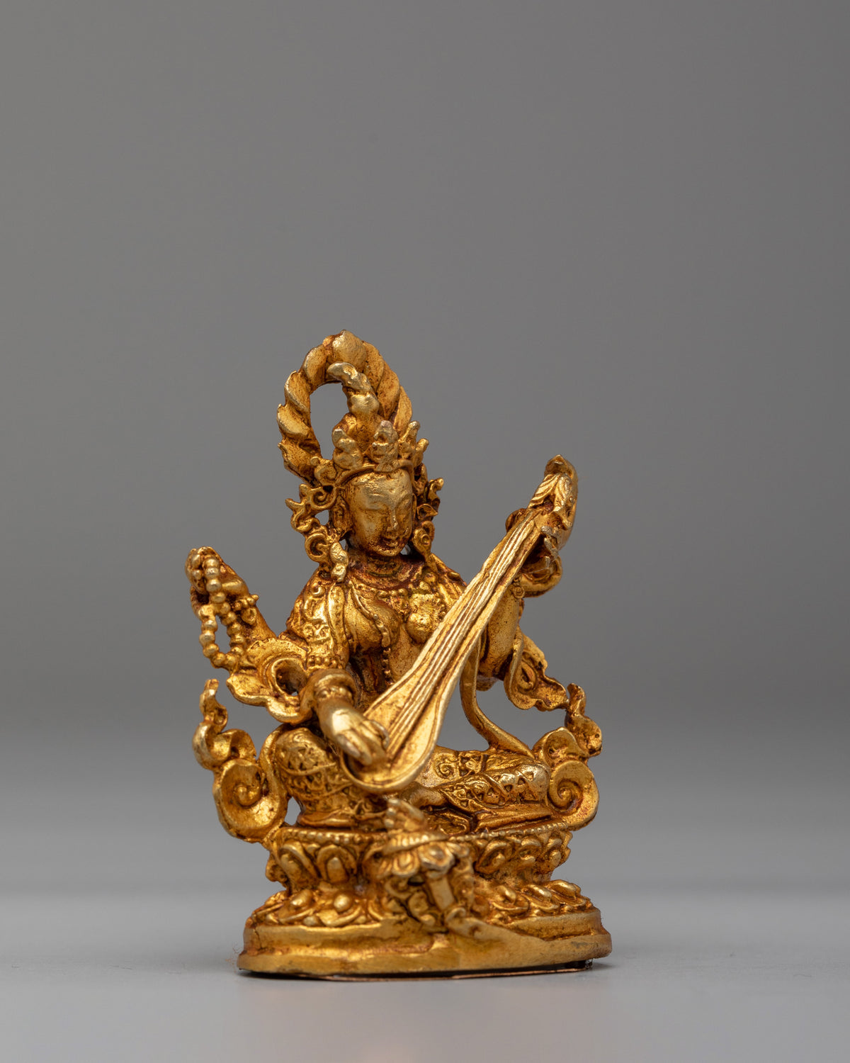 Handmade Divine Saraswati Statue | Goddess of Knowledge & Music