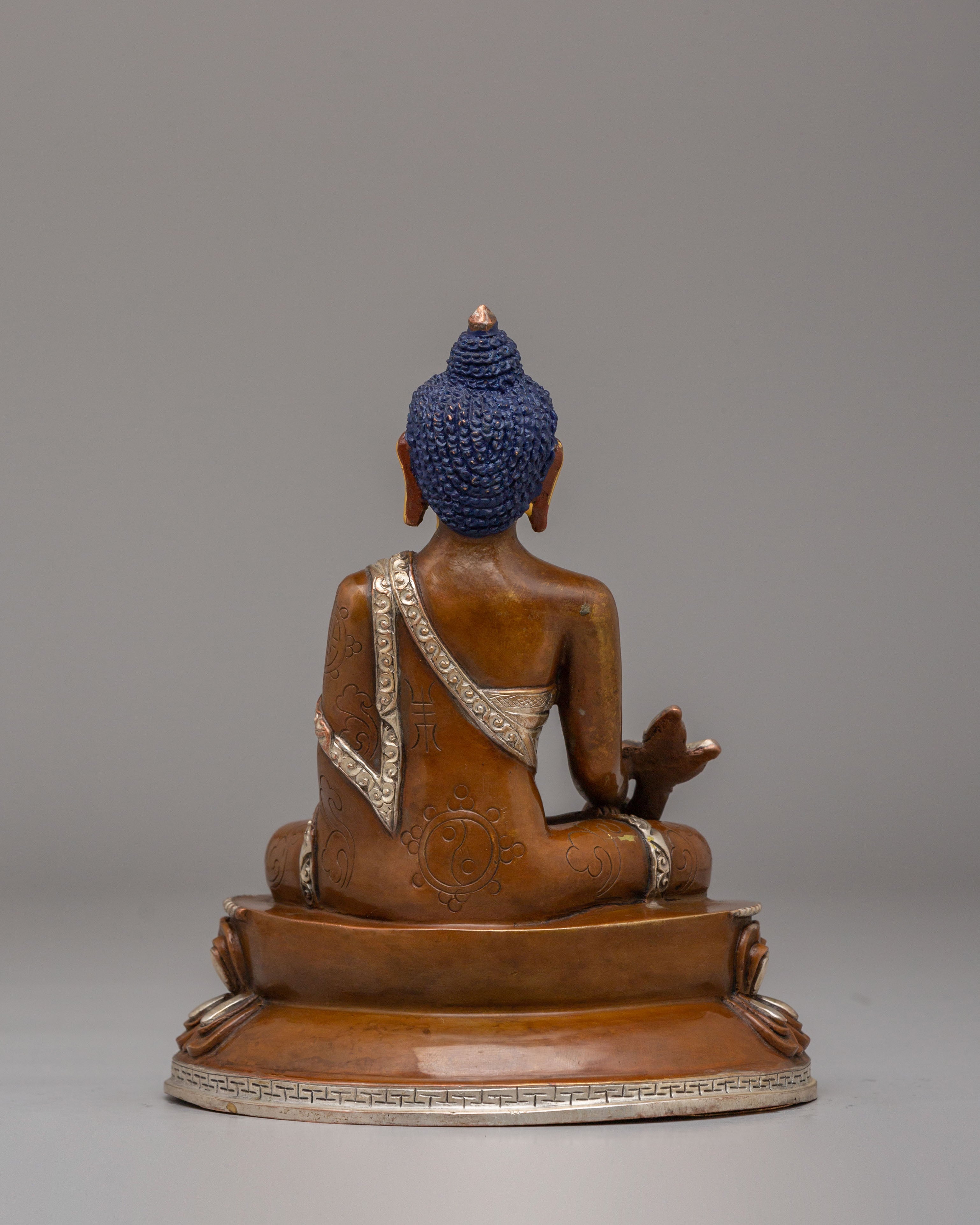 Spiritual Tibetan Medicine Buddha Statue | Handcrafted Healing Deity Sculpture
