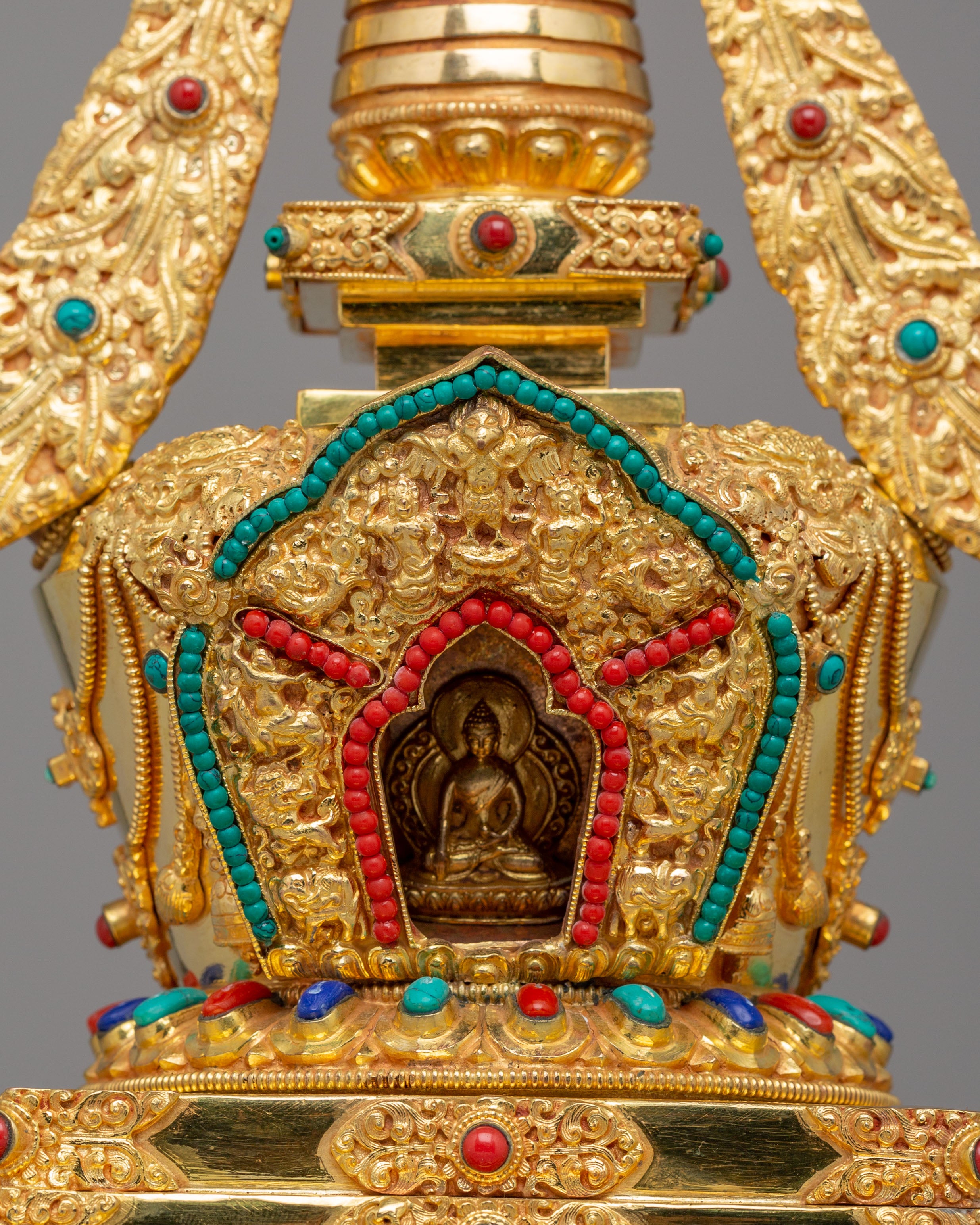 Handcrafted Ritual Enlightenment Stupa | Symbol of Peace & Spiritual Growth
