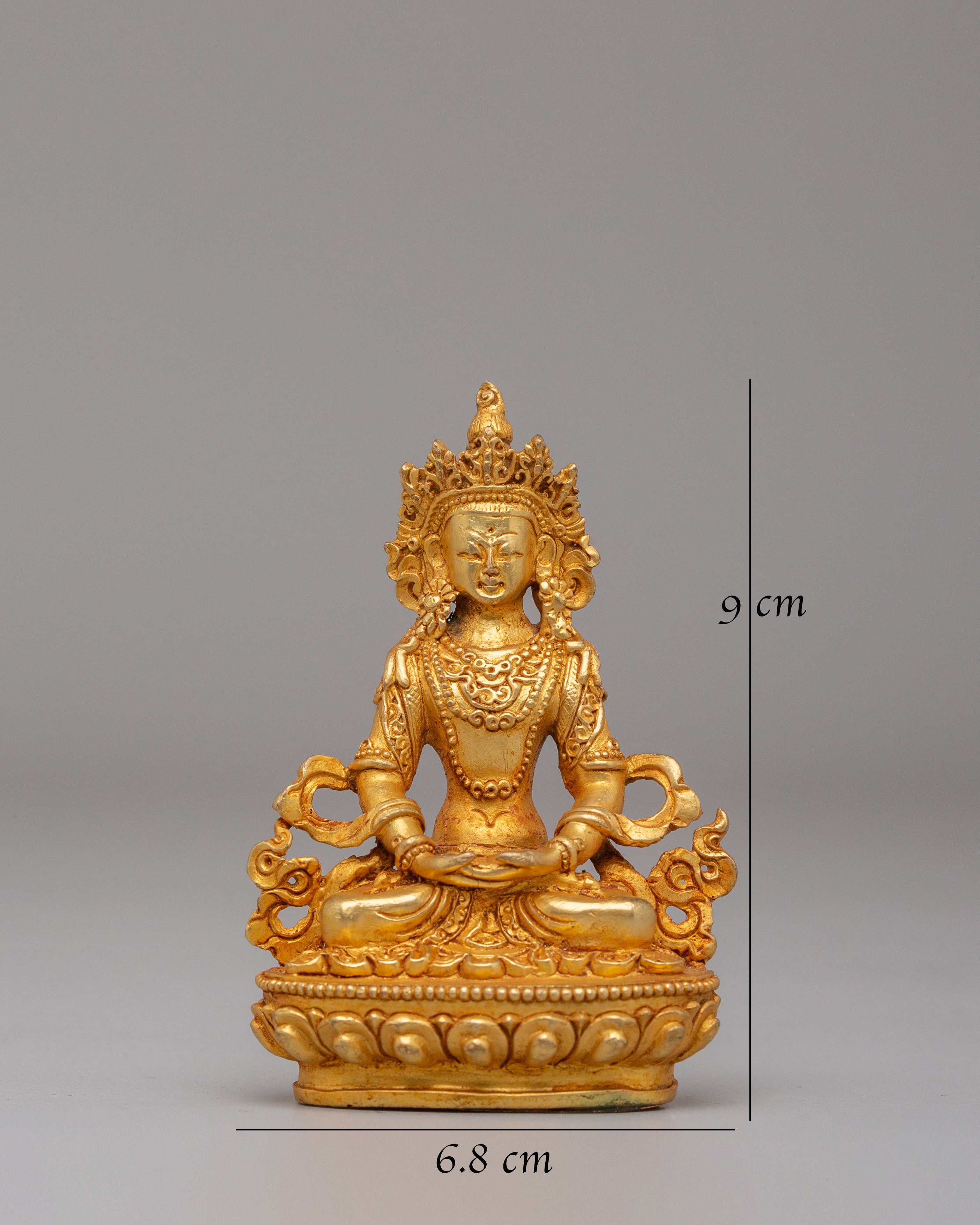 Spiritual Amitayus Altar Statue | Sacred Buddhist Decor