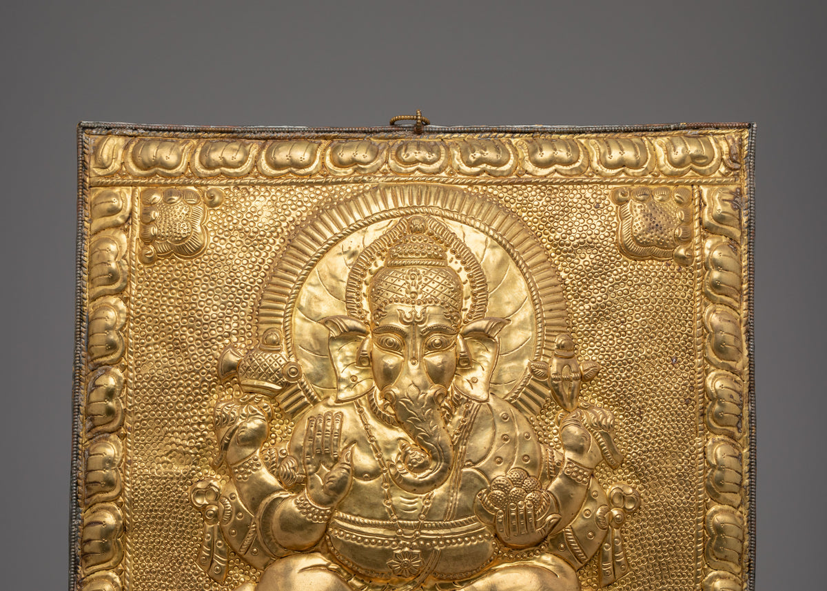 Traditional Ganesha Wall Hanging | Hindu Deity Art