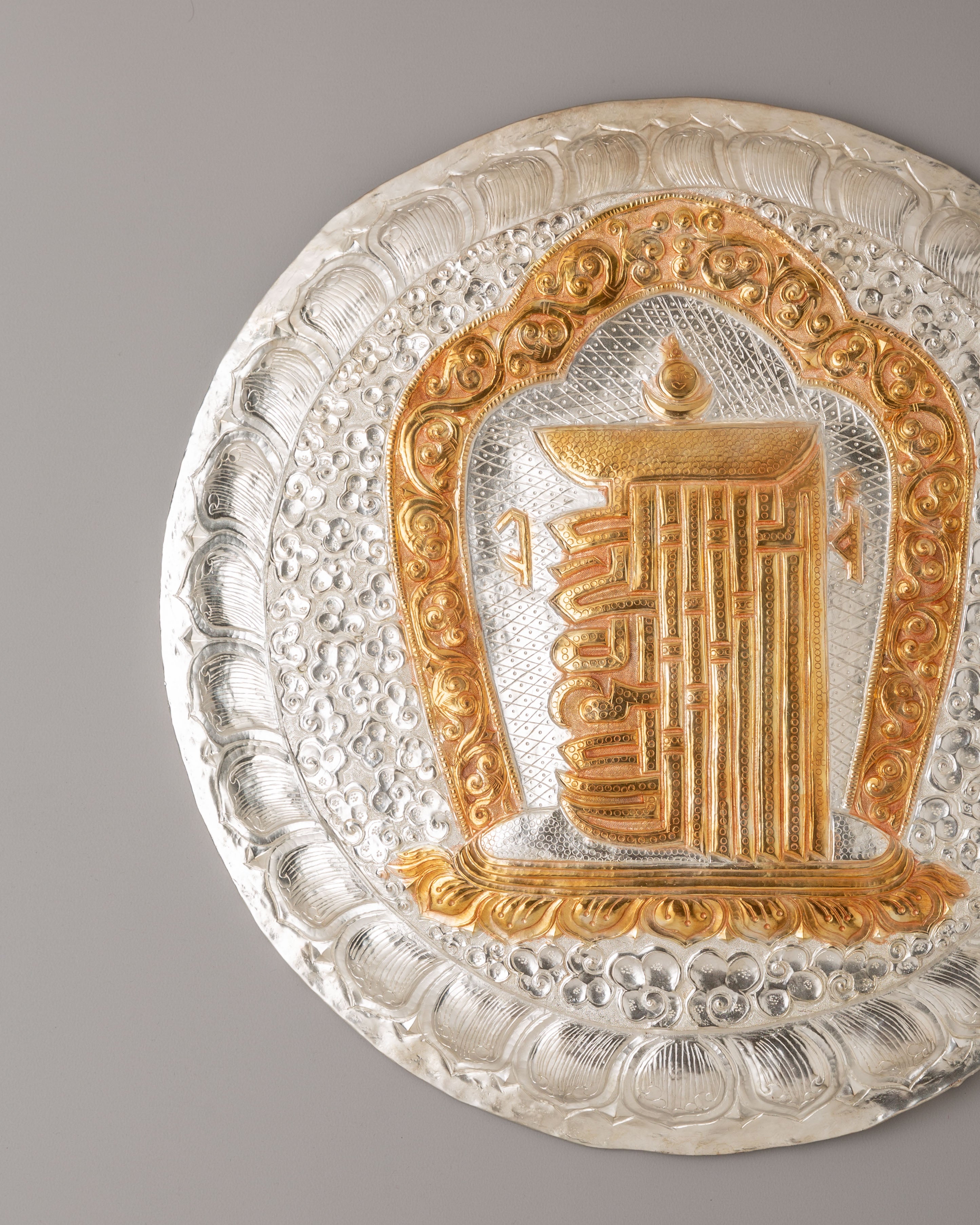 Handmade Altar Kalachakra Wall Hanging | Symbol of Time and Spiritual Awakening