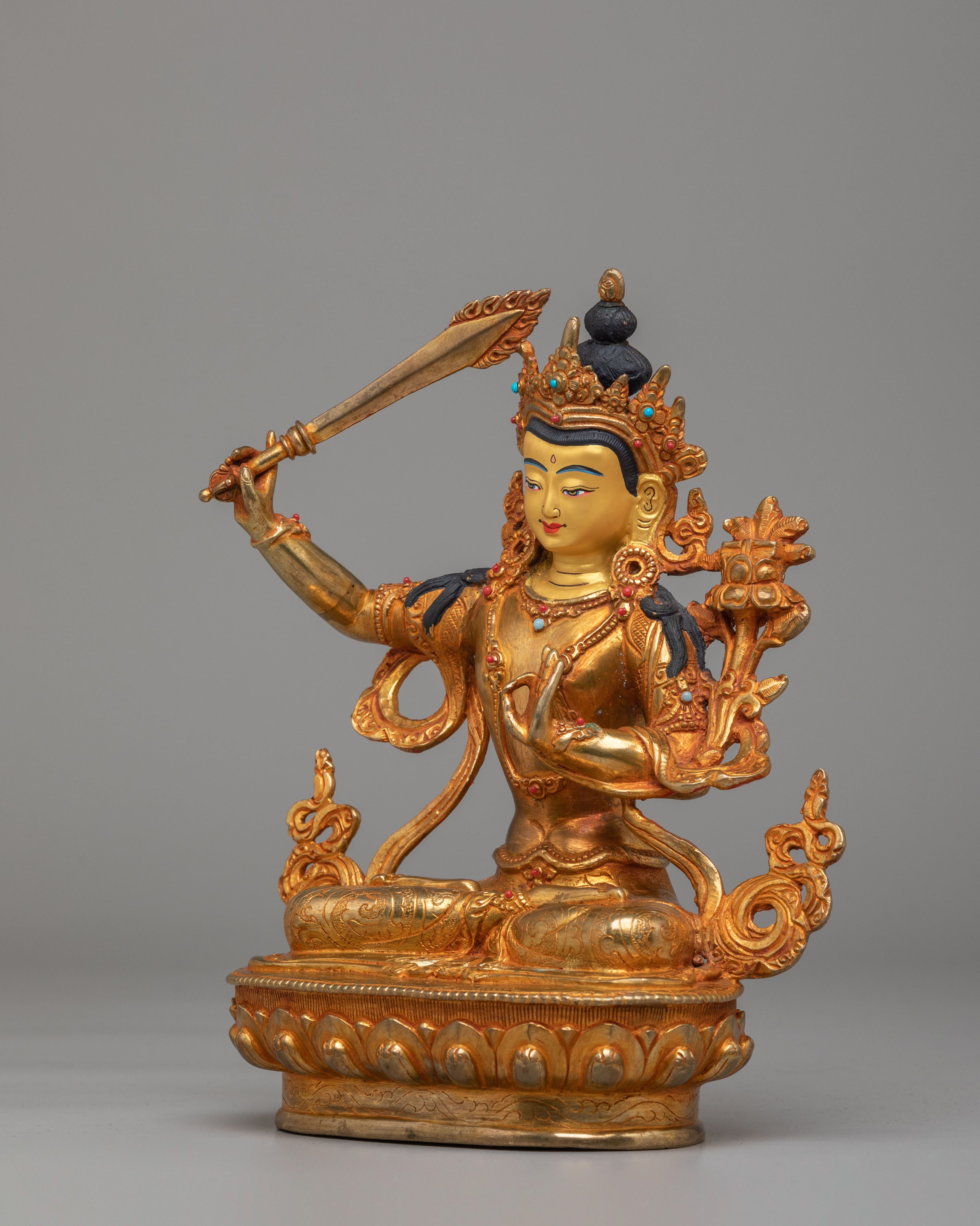 Manjushri Statue For Buddhist Devotion | The Wisdom Bodhisattva