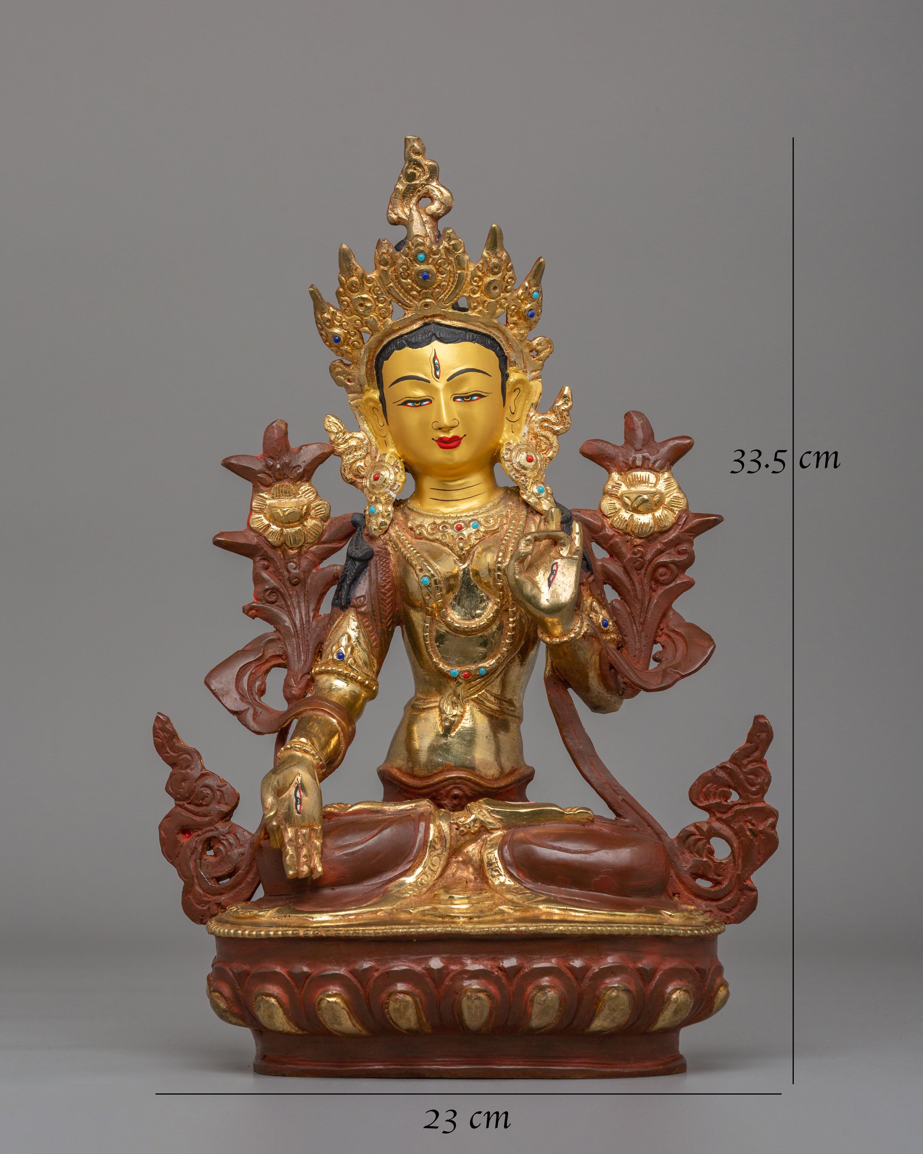 Himalayan Altar White Tara Statue | Goddess of Healing and Compassion