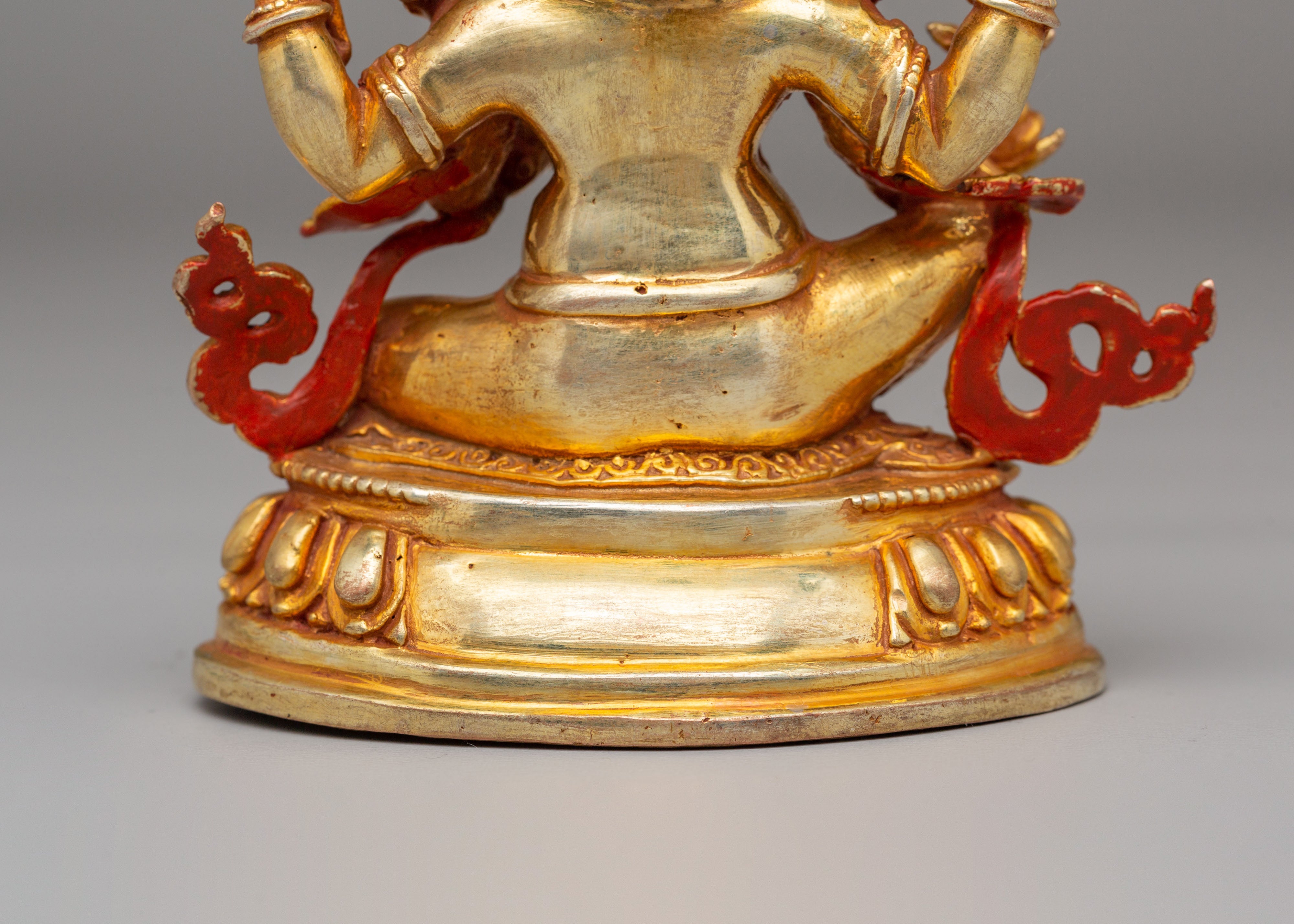 Sacred Ganesha Statue | 24K Gold Plated Copper Body