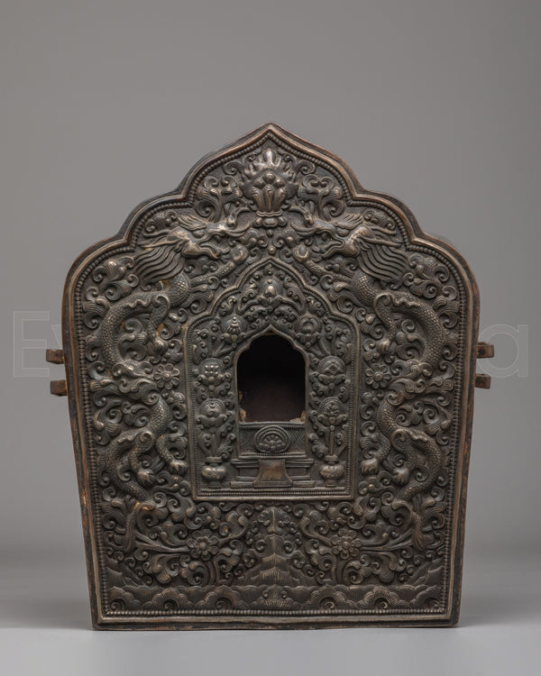 Dragon Design Ghau Box | Handcrafted Tibetan Ritual Box