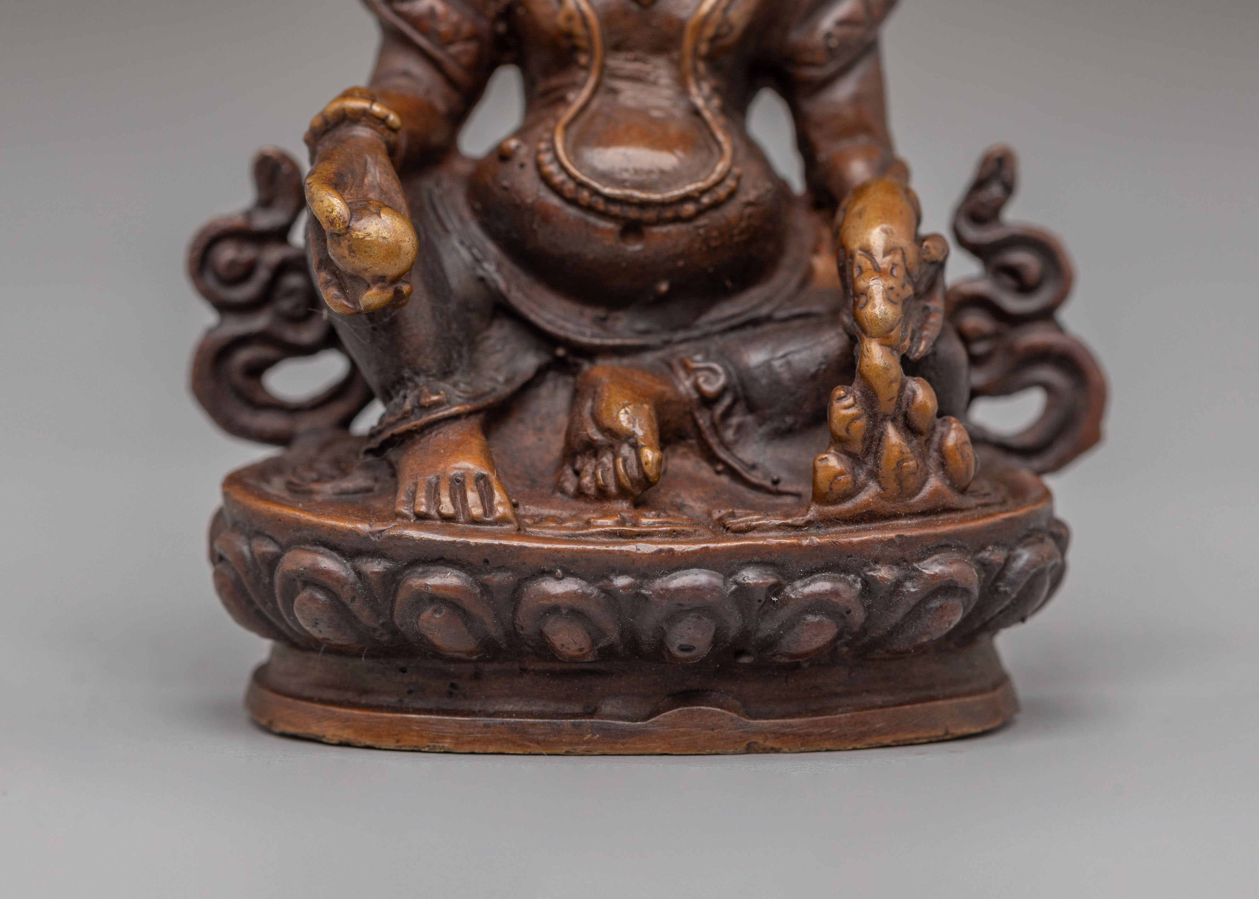 Himalayan Yellow Dzambhala Statue | Machine Made Sculpture