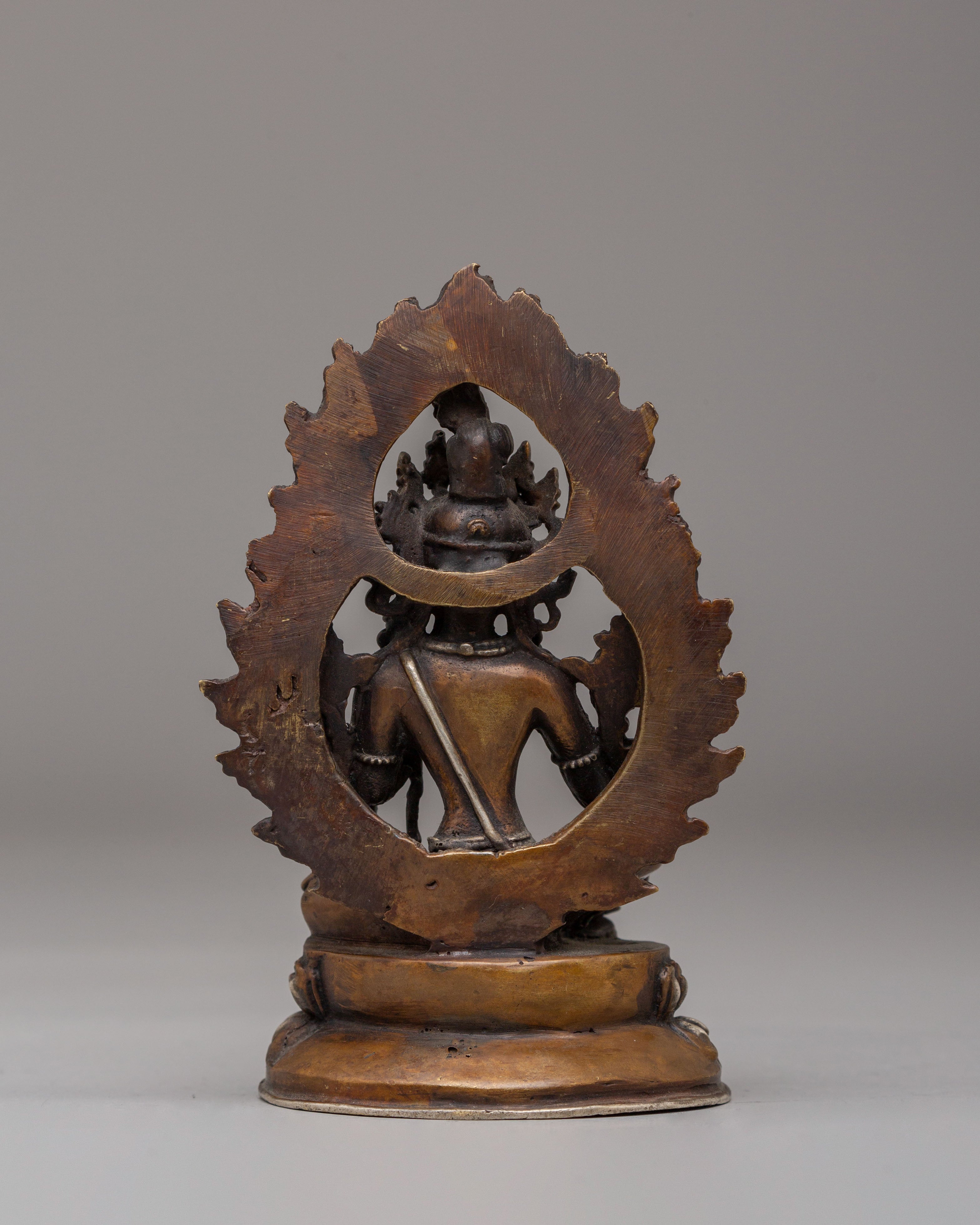 Handcrafted Green Tara Buddhist Statue | Tibetan Goddess of Compassion & Protection