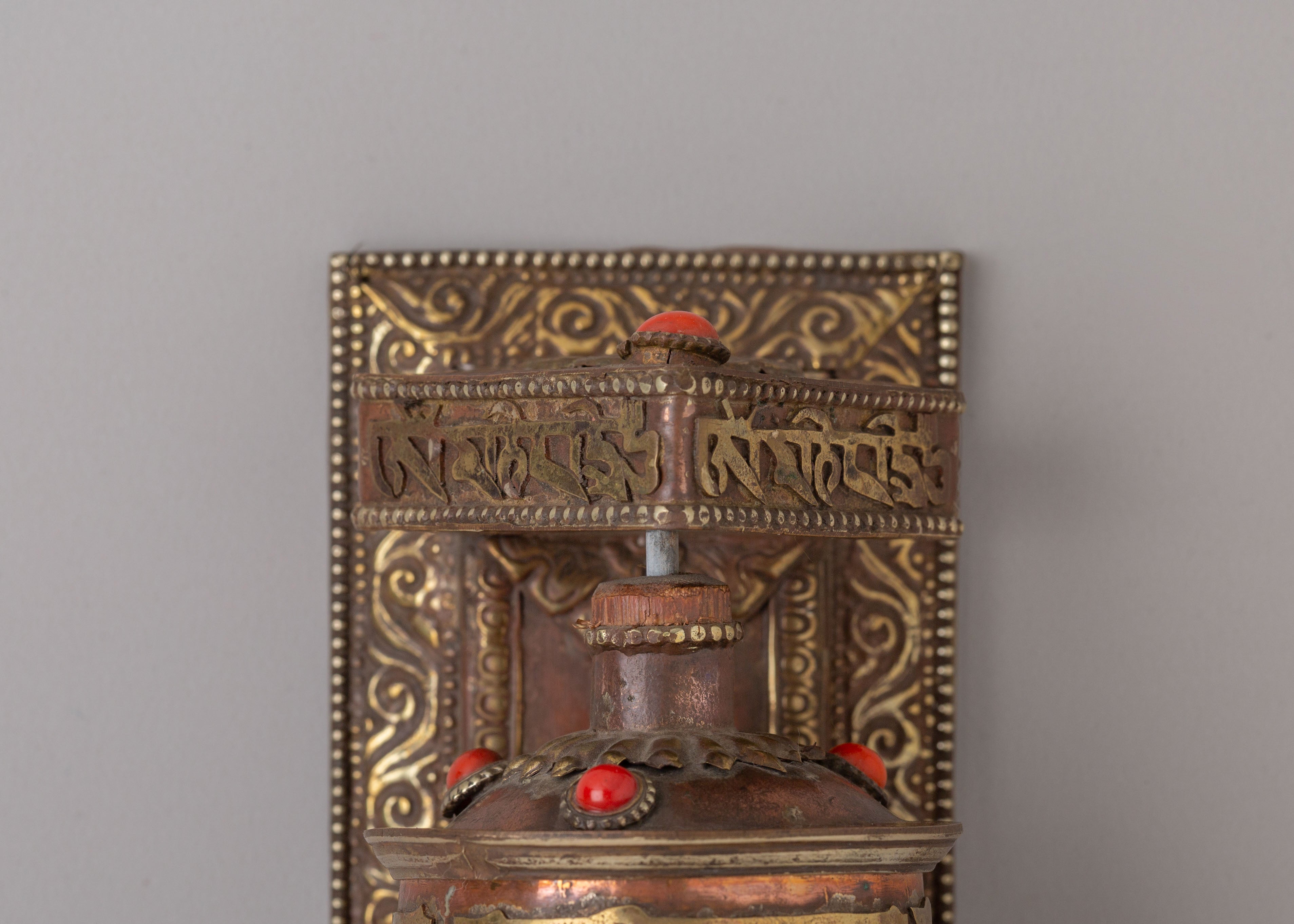 Himalayan Altar Prayer Wheel | Tibetan Meditation Decor