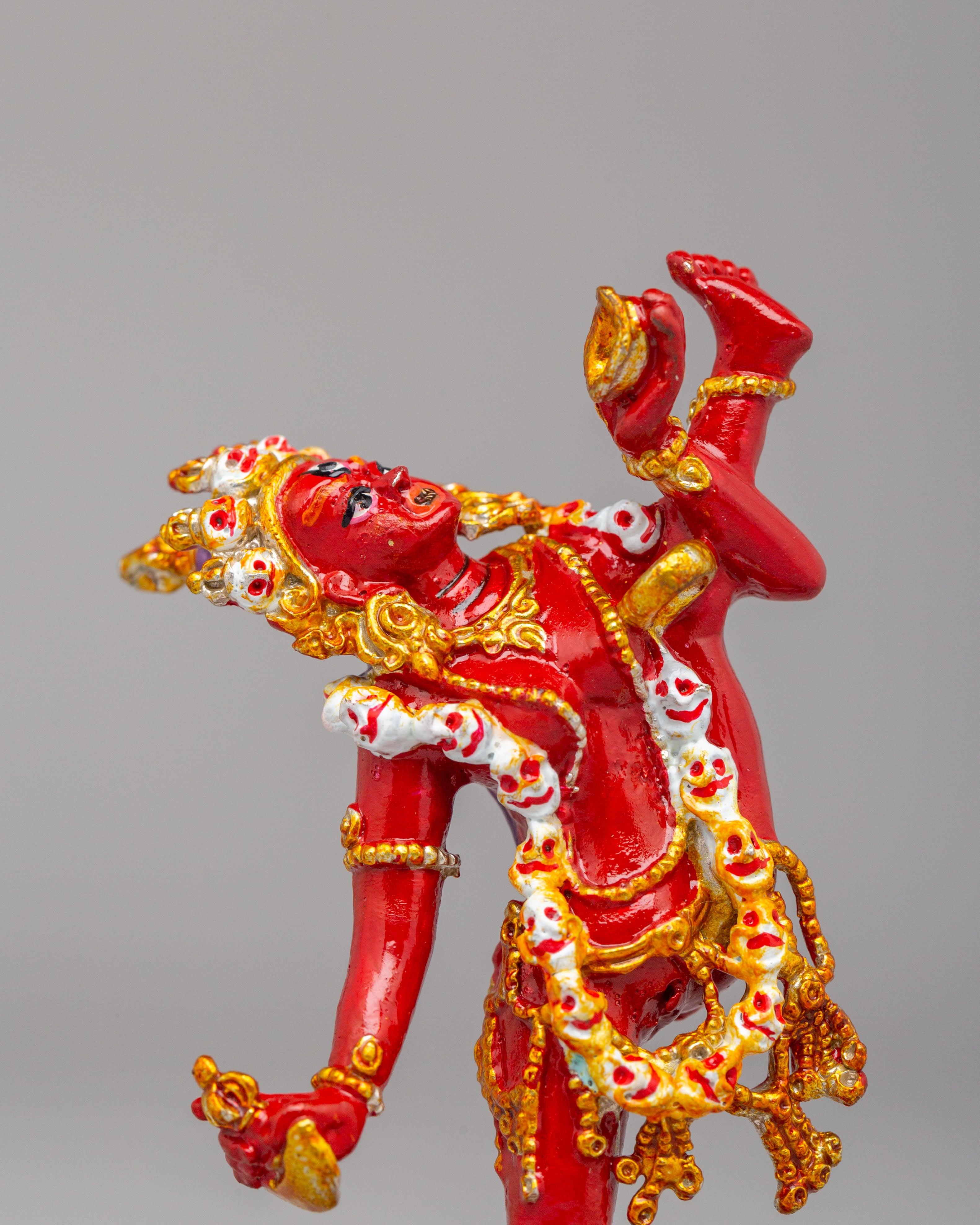 Handcrafted Flying Vajrayogini Sculpture | Hand Painted Buddhist Dakini