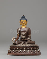 Handcrafted Tibetan Medicine Buddha Sculpture