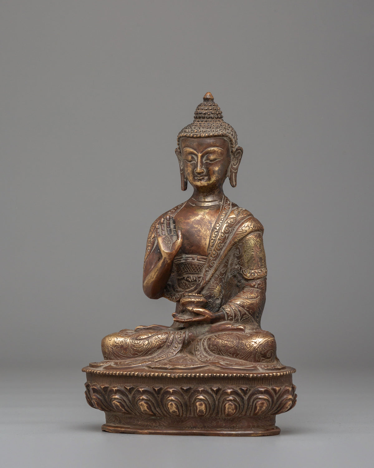 Spiritual Amogasiddhi Buddha Statue | Symbol of Fearlessness and Spiritual Strength