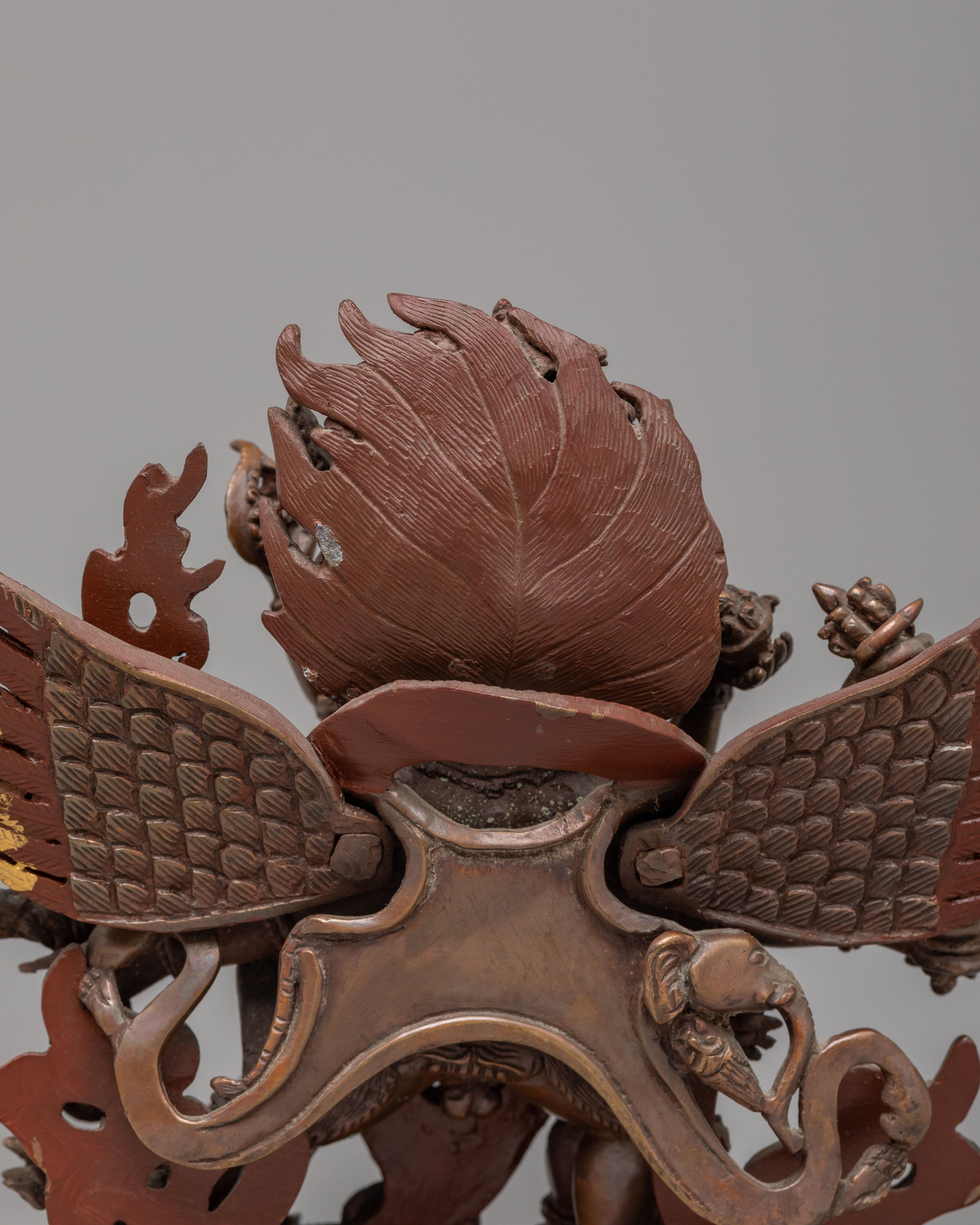 Vajrakilaya with Consort Statue | Oxidized Copper Body