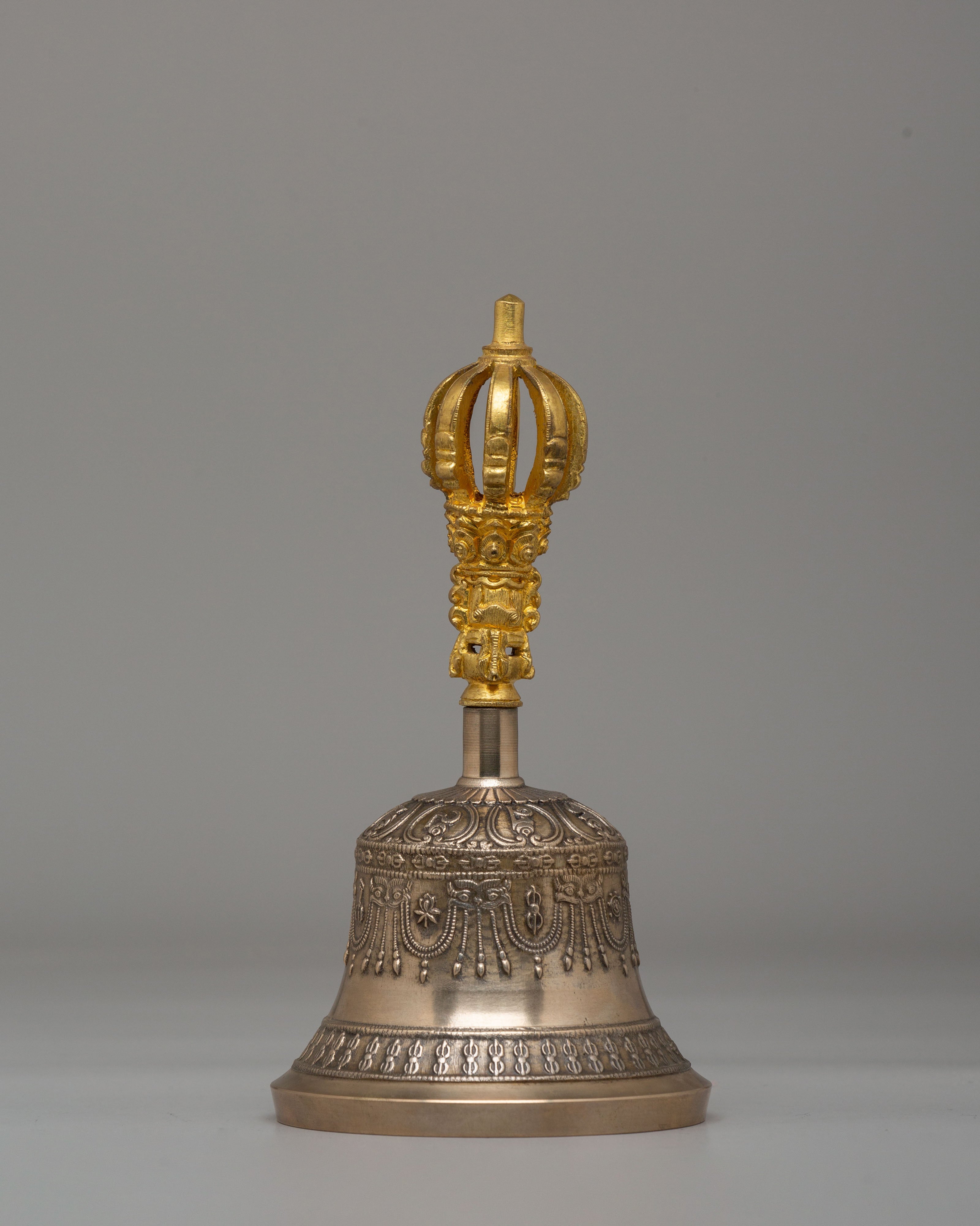 Handcrafted Vajra and Bell Set | Sacred Vajrayana Meditation Tools for Altar Practice