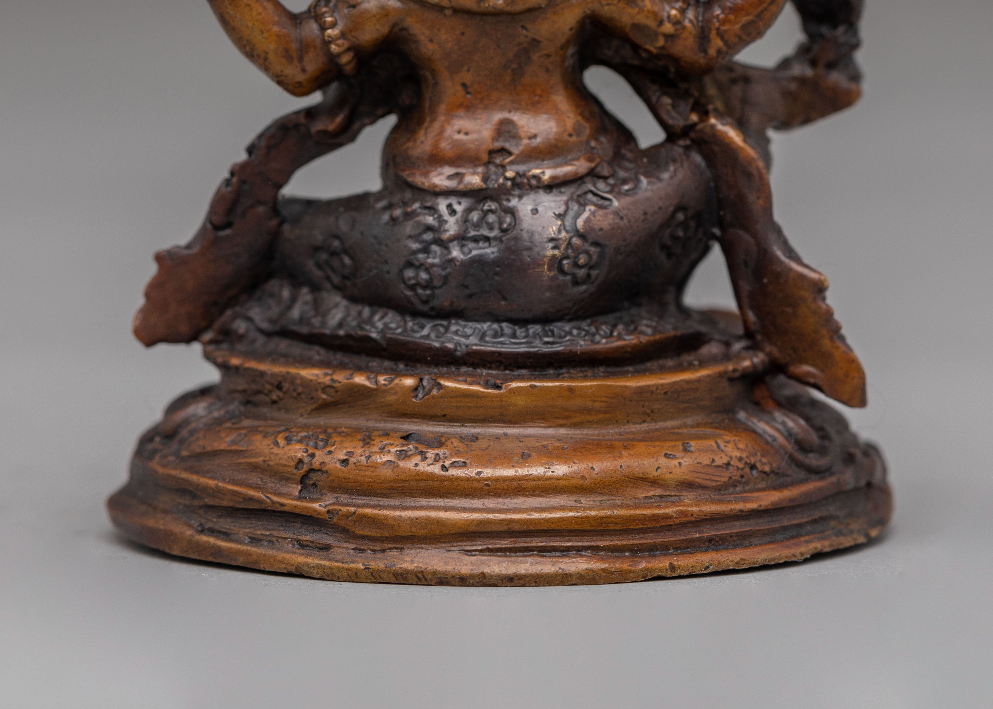 Himalayan Lord Ganesh Statue | Oxidized Copper Statue for Spiritual Decor