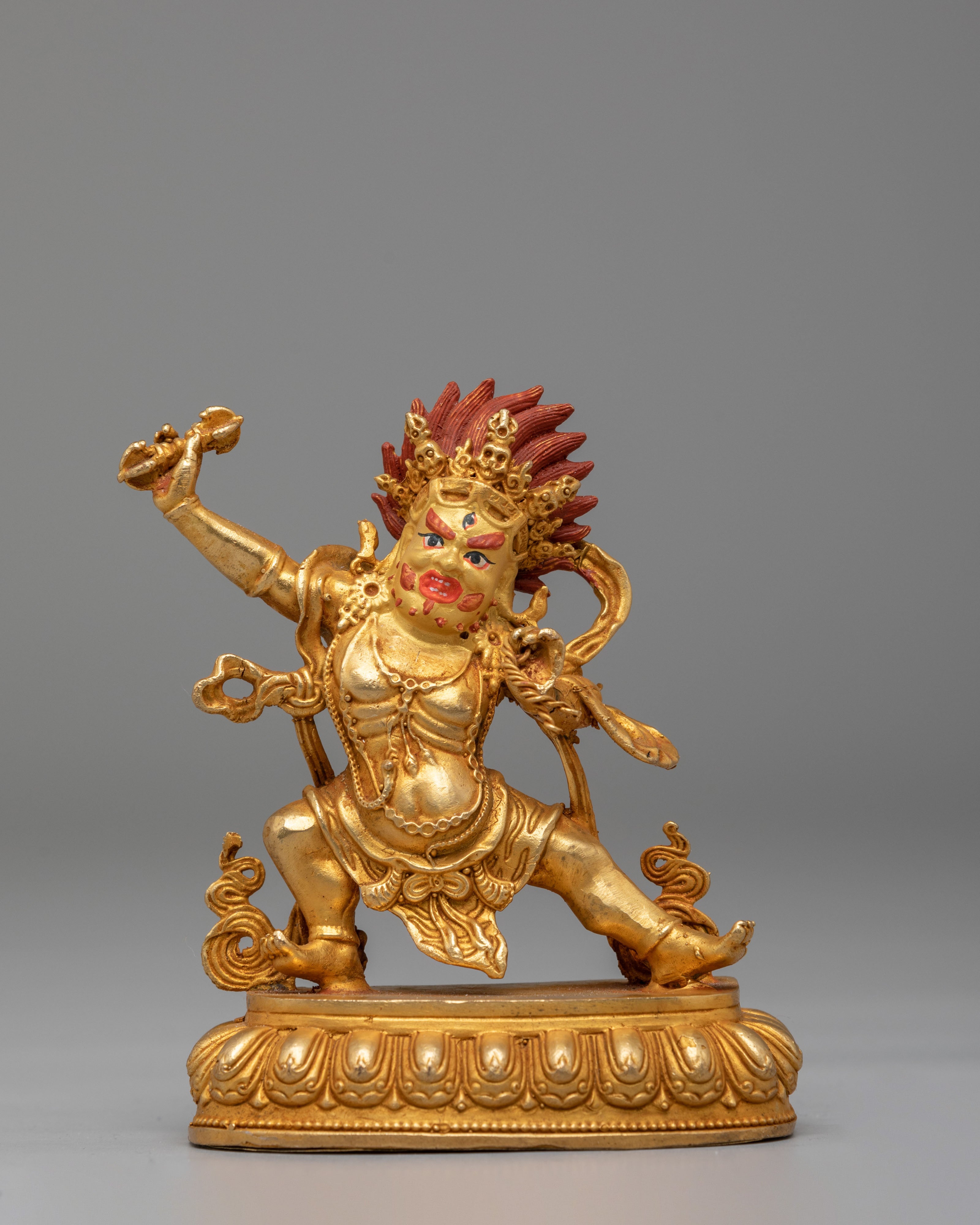 Sacred Vajrapani Statue | Wrathful Protector Deity Sculpture