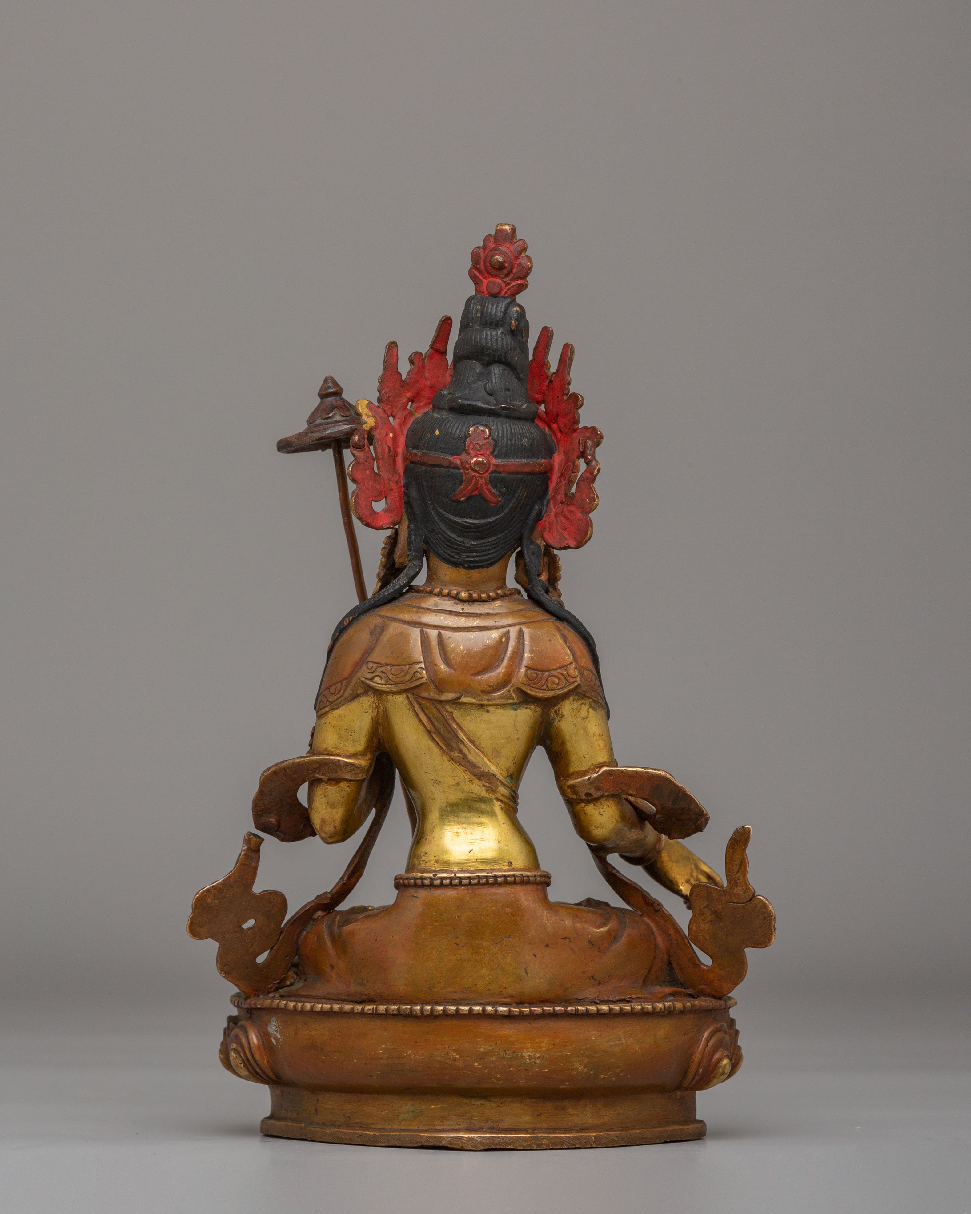 Handcrafted Dukar Statue | Tibetan Deity of Wisdom and Compassion