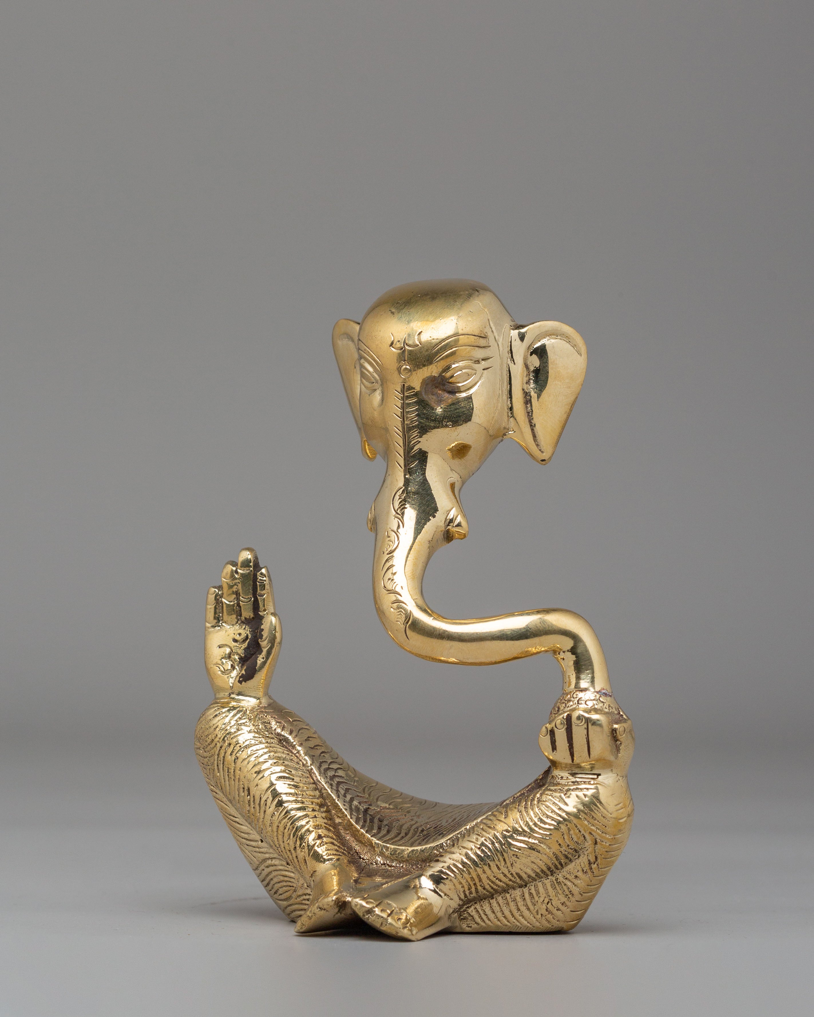 Sacred Himalayan Ganesh Deity Statue | Handcrafted Brass Idol
