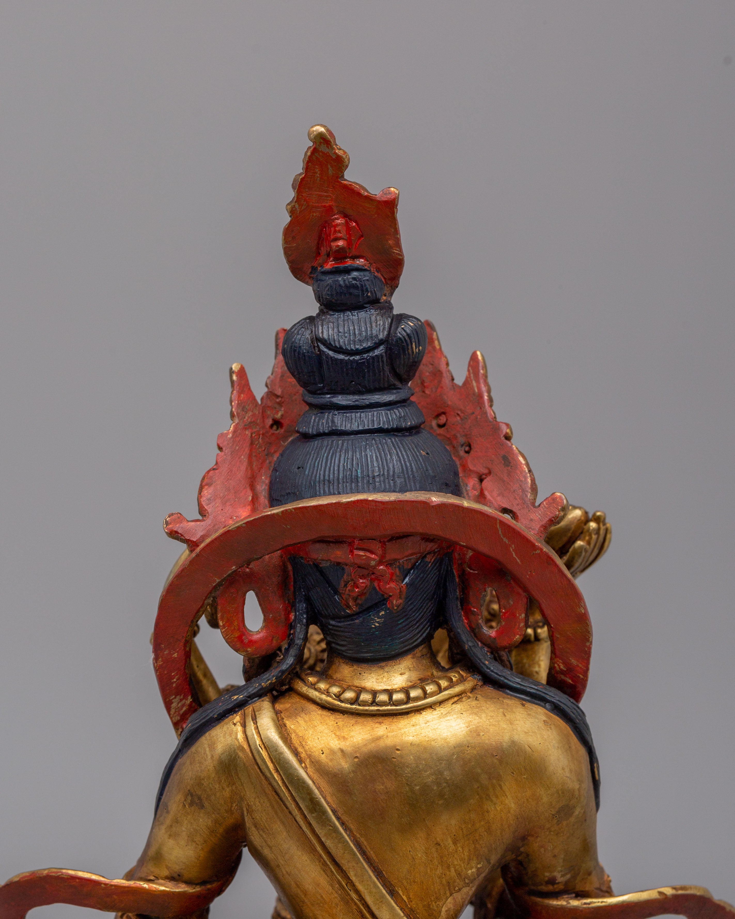 Tibetan Dorje Sempa with Consort Statue | Gold Plated Buddhist Sculpture
