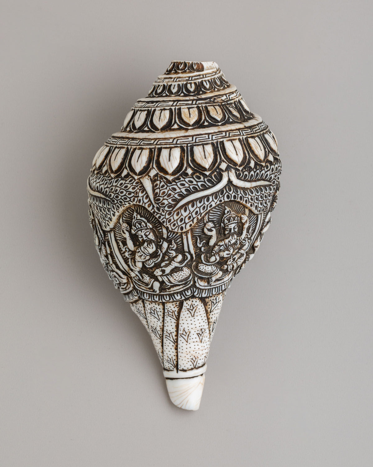 Handcrafted Conch With Stand | Ritual Conch for Spiritual Ceremonies