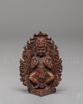 Wrathful Buddhist Mahakala Sculpture
