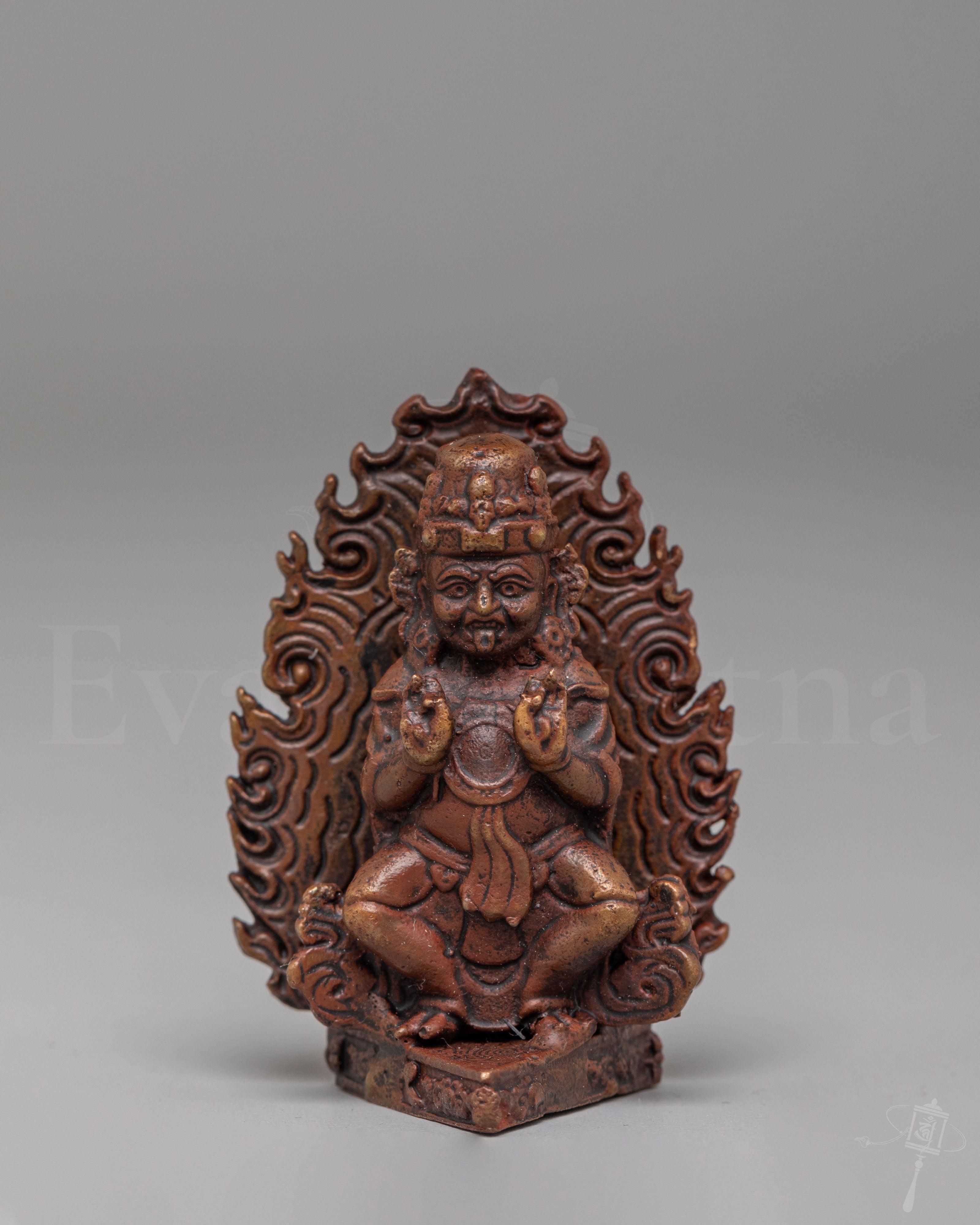 Wrathful Buddhist Mahakala Sculpture
