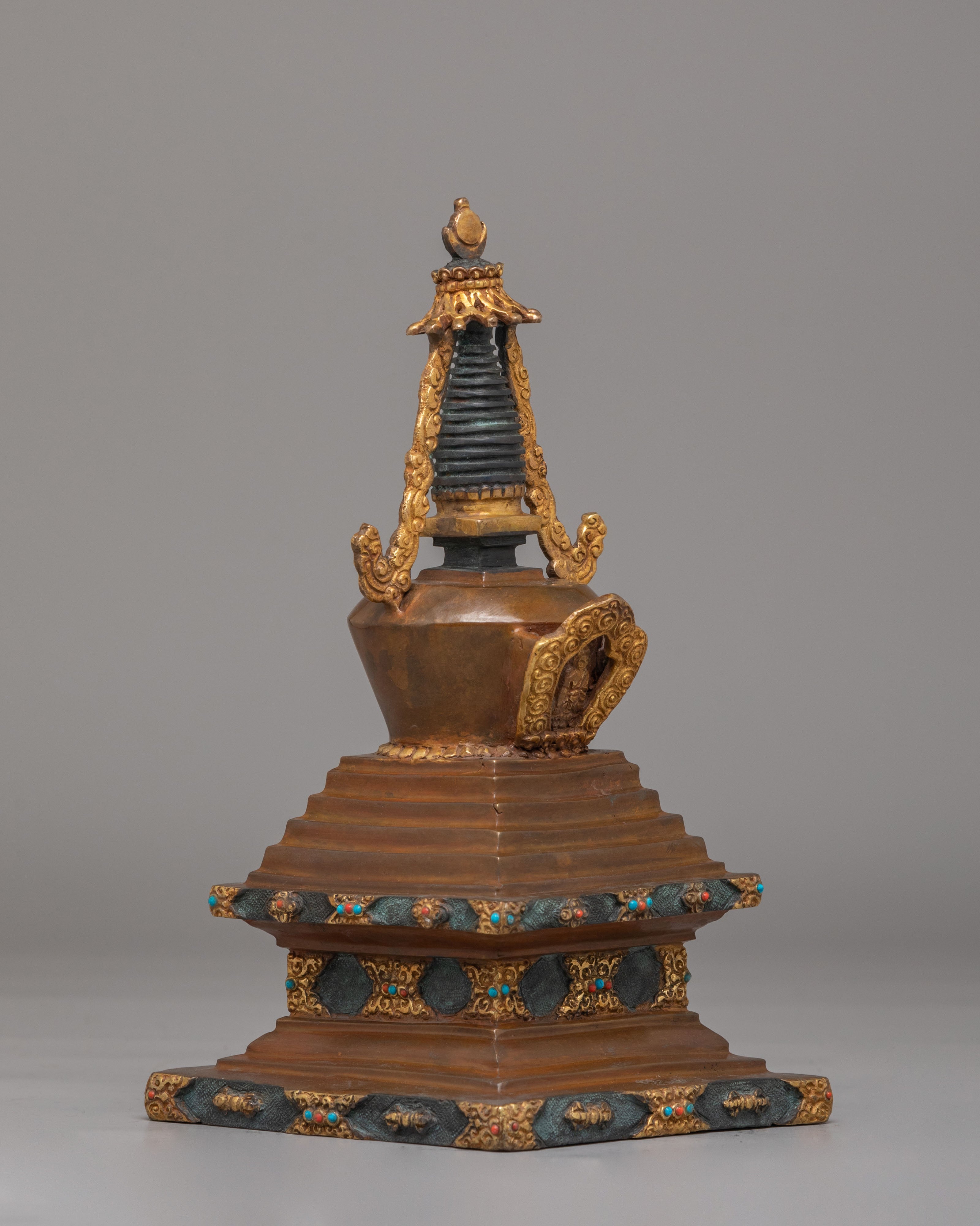 Tibetan Enlightenment Stupa For Altar | Buddhist Shrine Decor