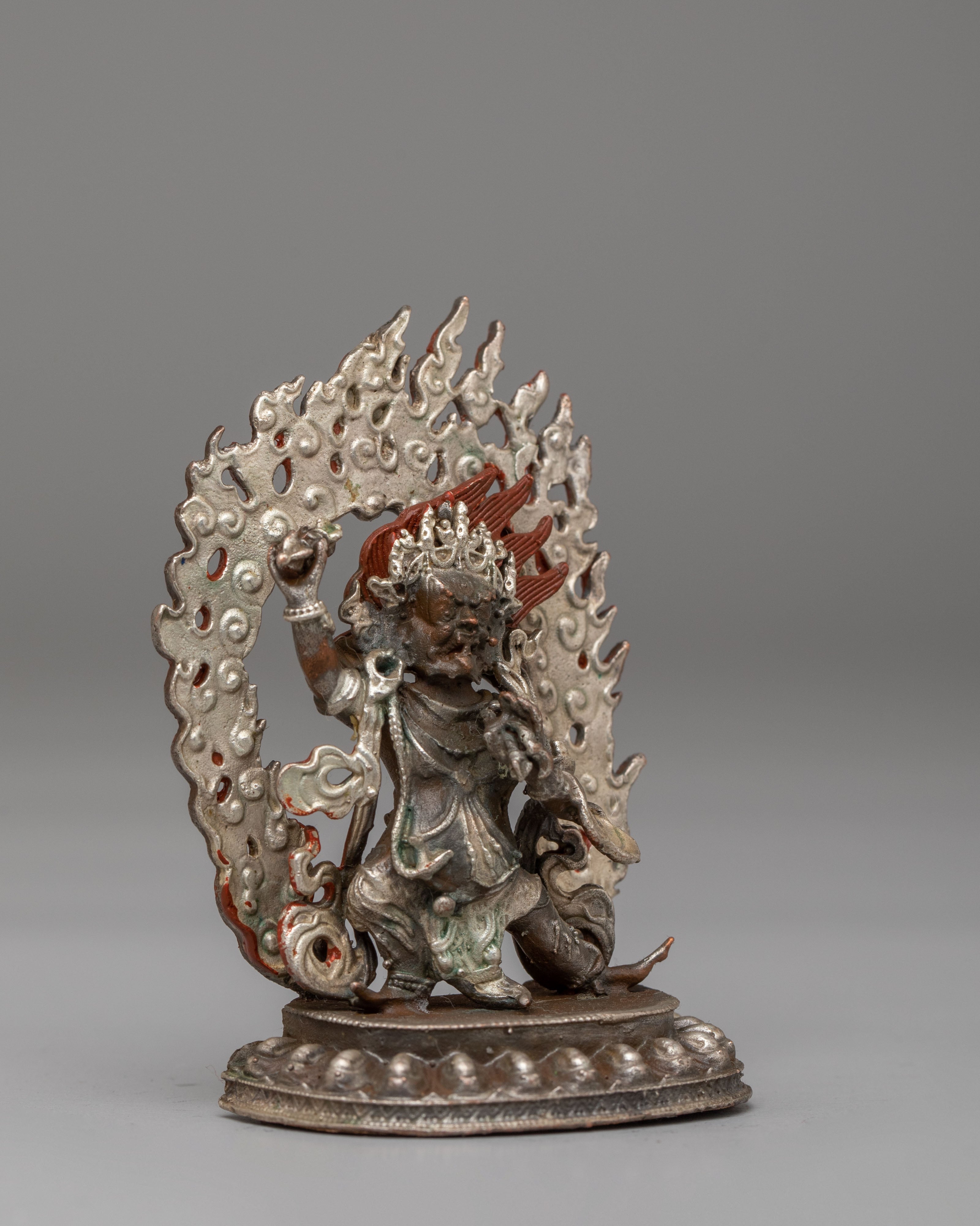 Ceremonial Vajrapani Shrine Statue | Sacred Protector Deity