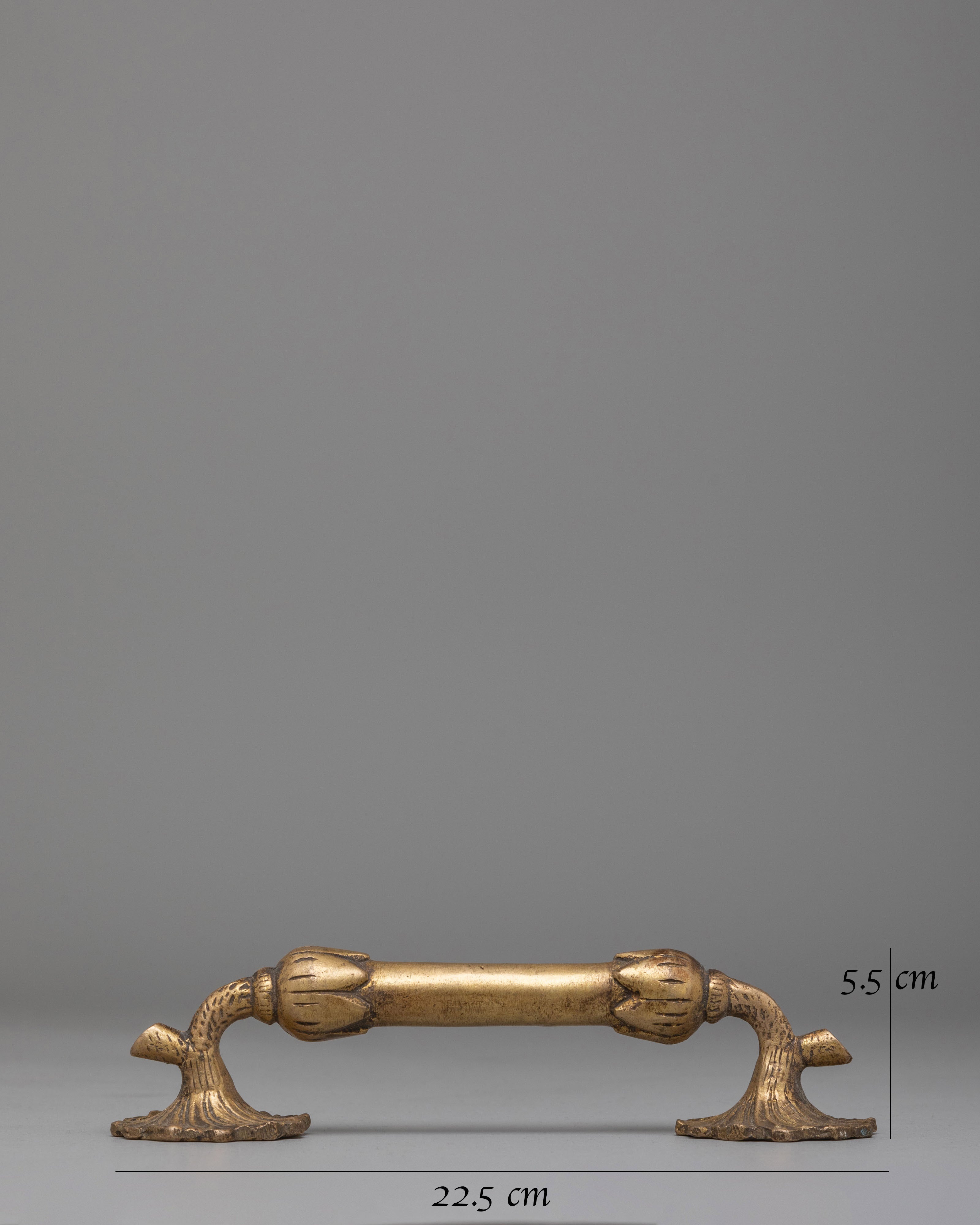 Handcrafted Brass Door Handle Set | Traditional Decorative Door Pulls