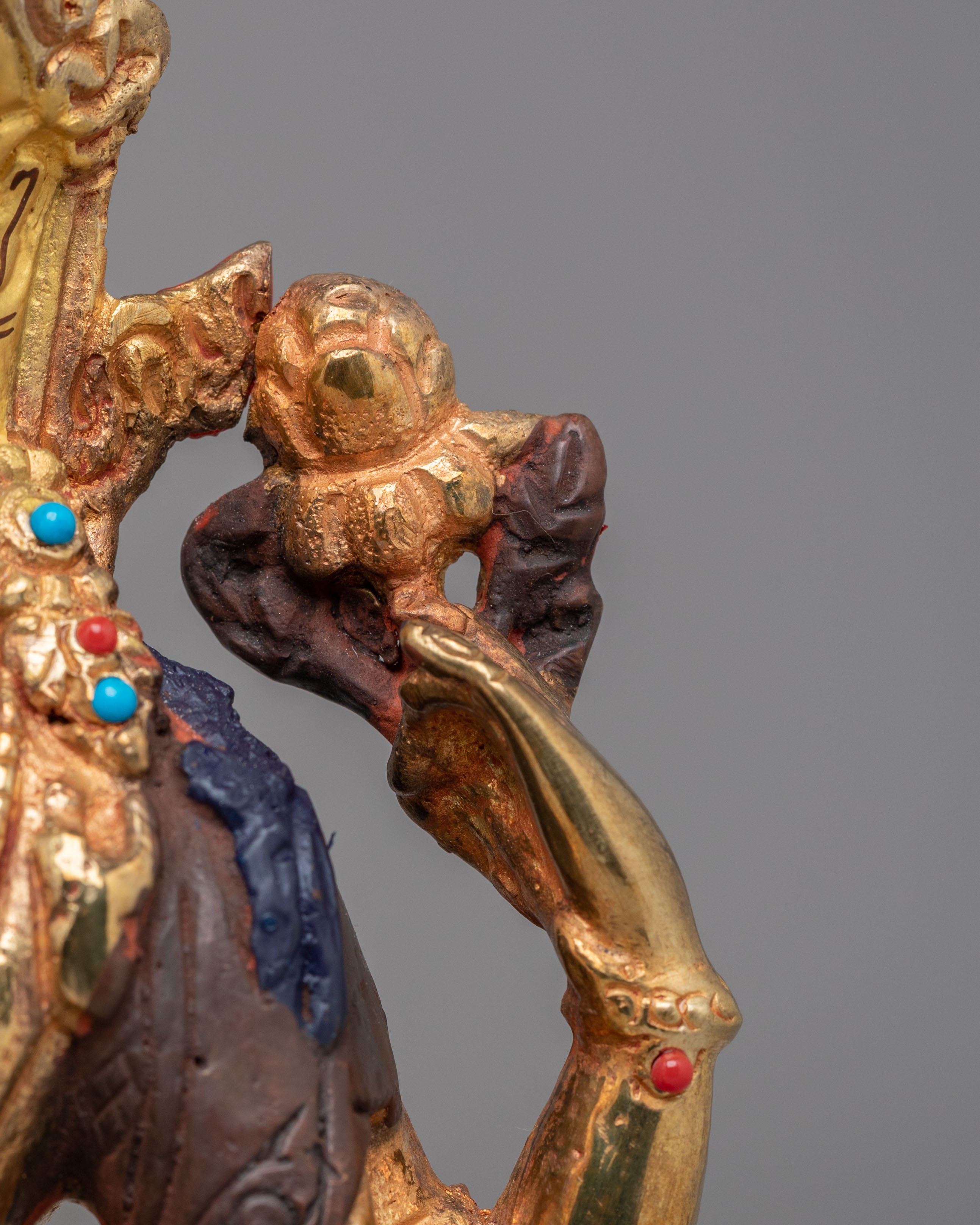 Sacred Tibetan Chenrezig Sculpture | Spiritual Home Decor