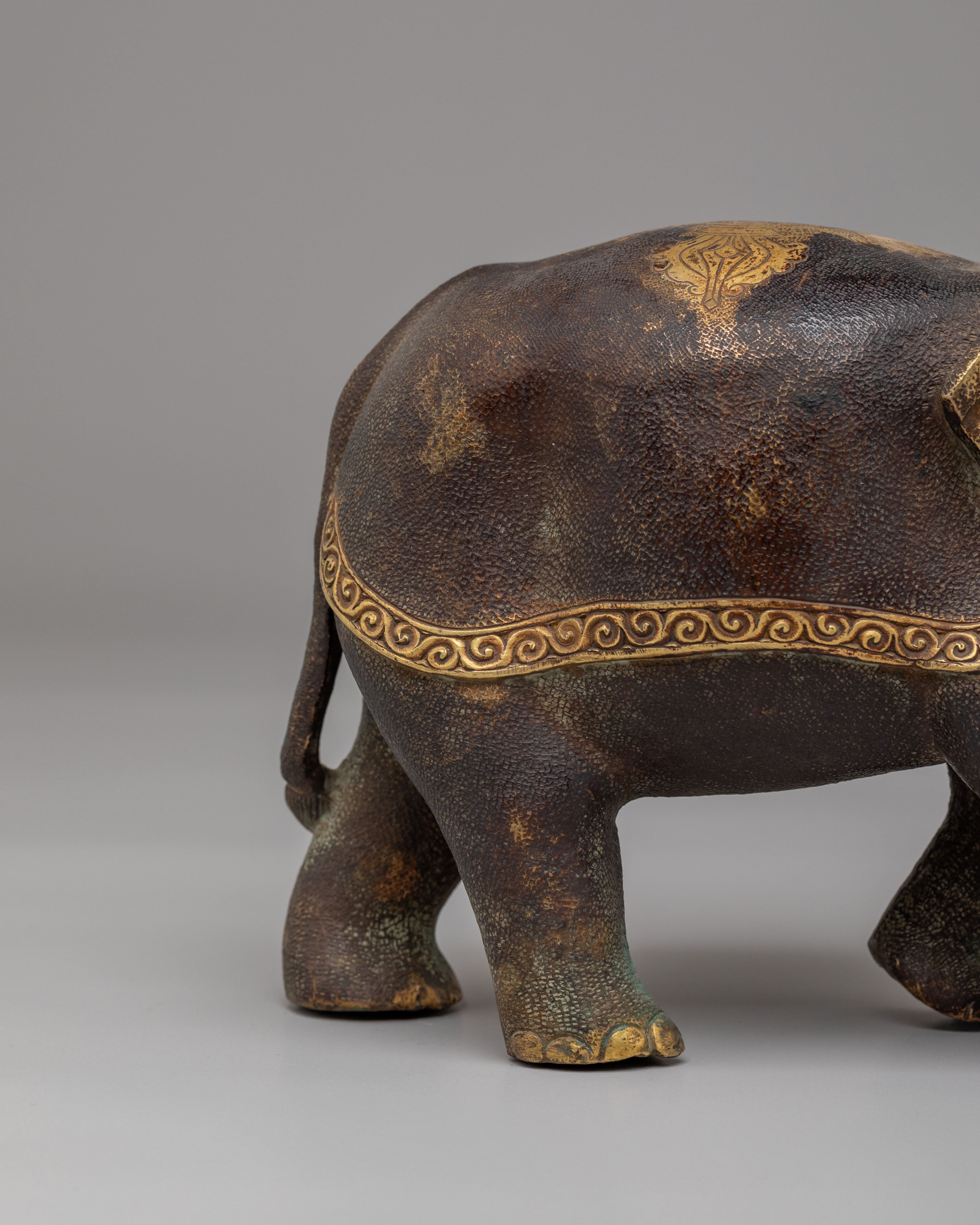 Tibetan Elephant Set for Decor | Symbol of Wisdom and Strength