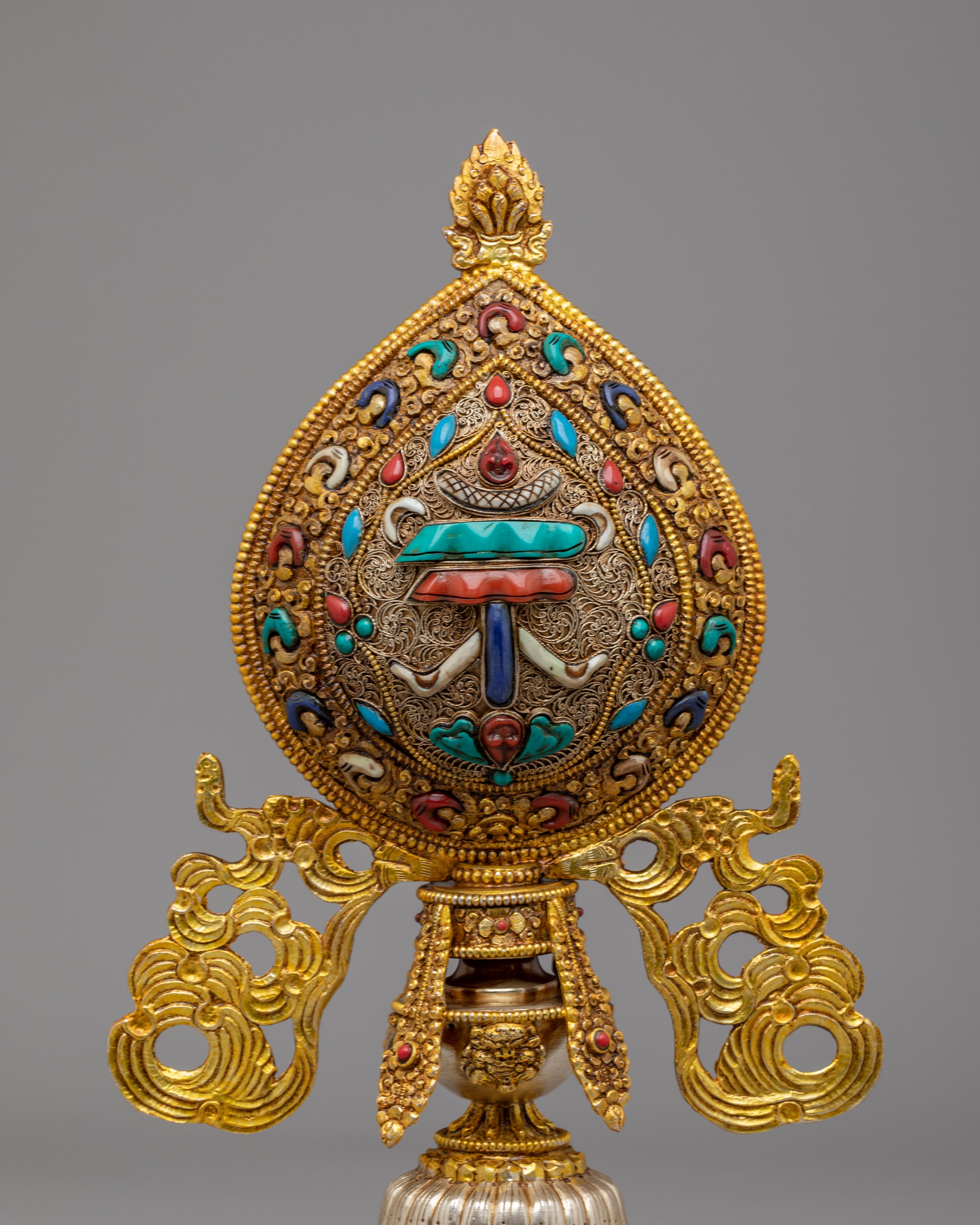 Ashtamangala Buddhist Symbol Set | Traditional Ritual Artwork