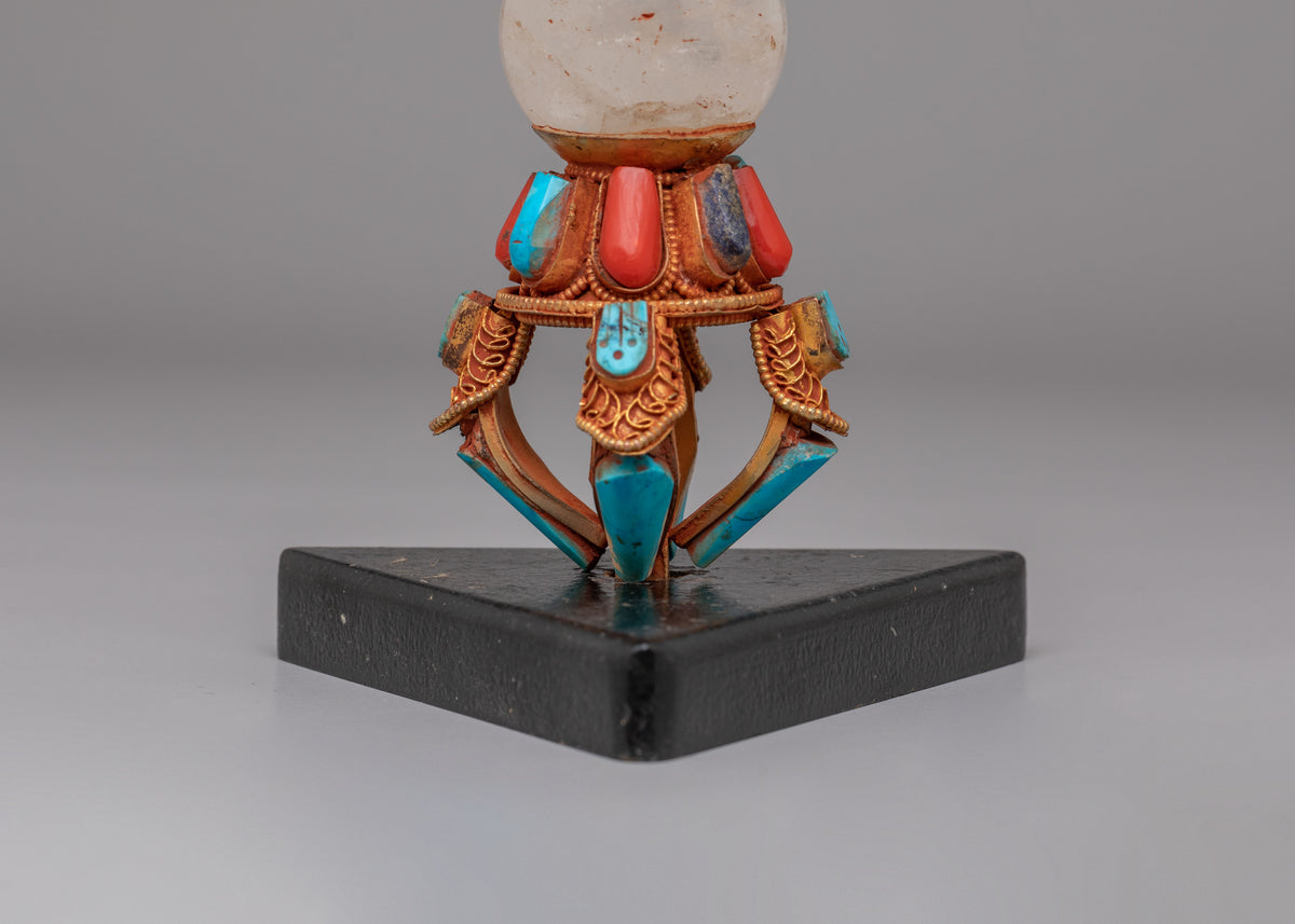 Spiritual Ritual Vajra | Hand-carved gemstone & crystal vajra
