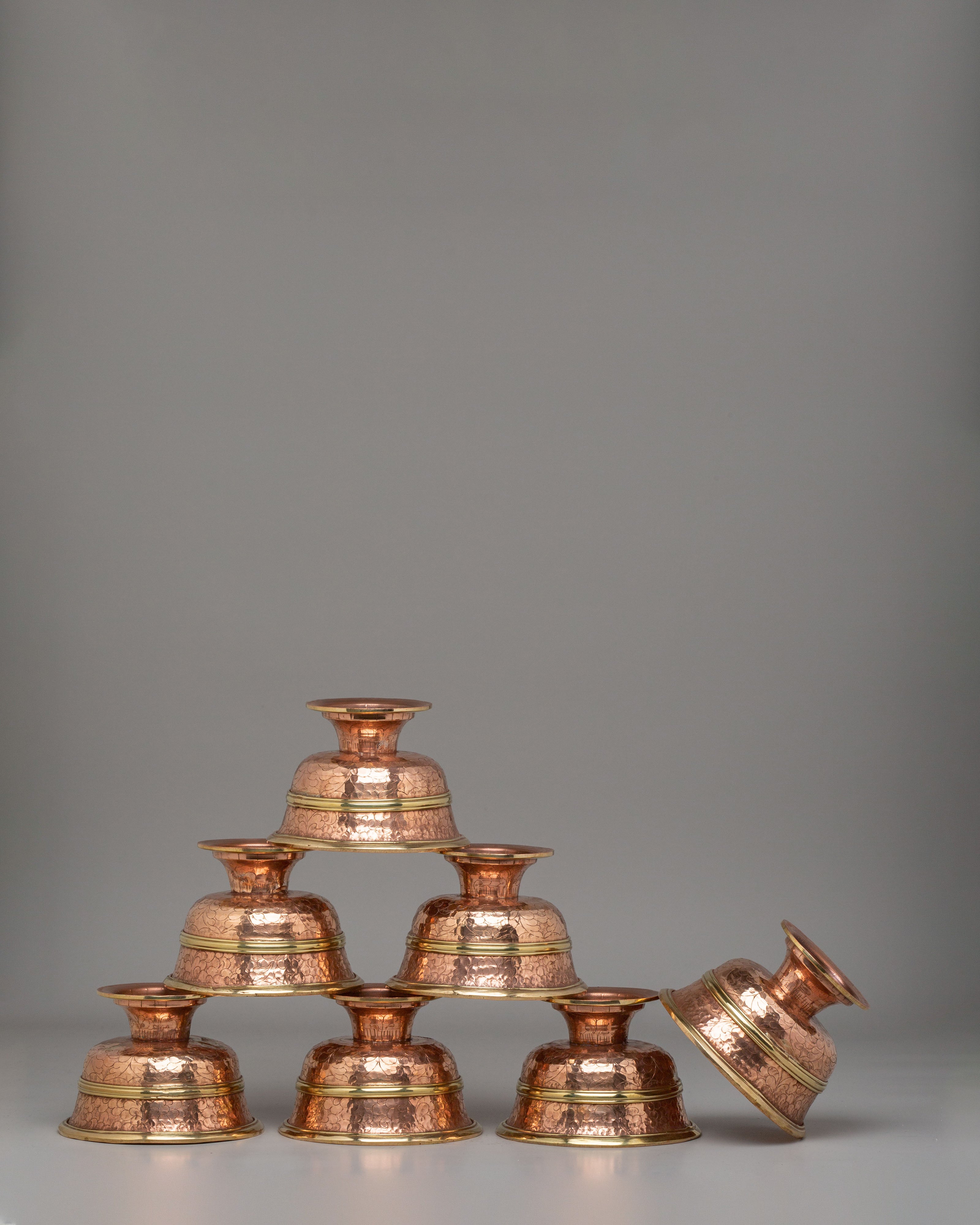 Offering Bowls Set for Purification | Buddhist Ritual Bowls