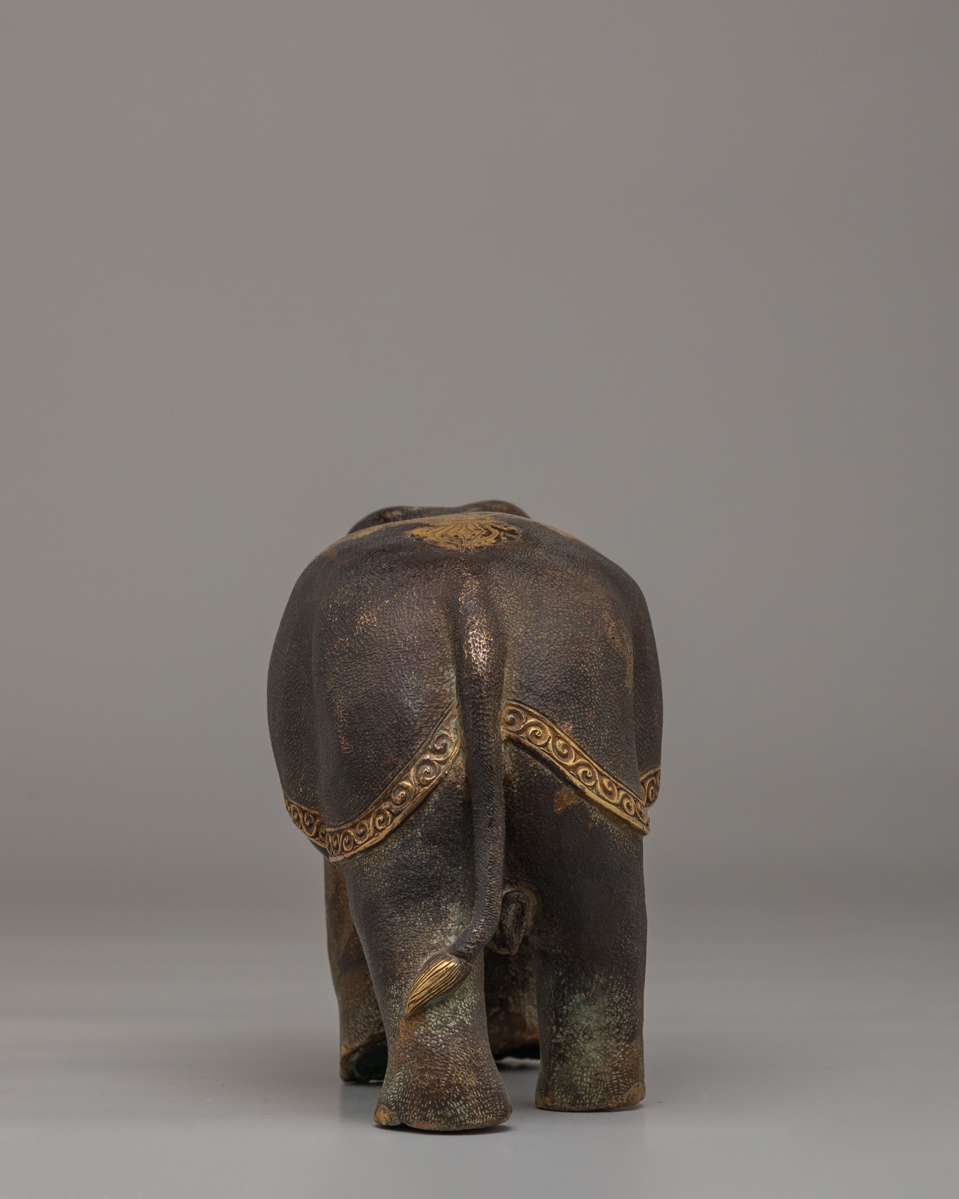 Tibetan Elephant Set for Decor | Symbol of Wisdom and Strength