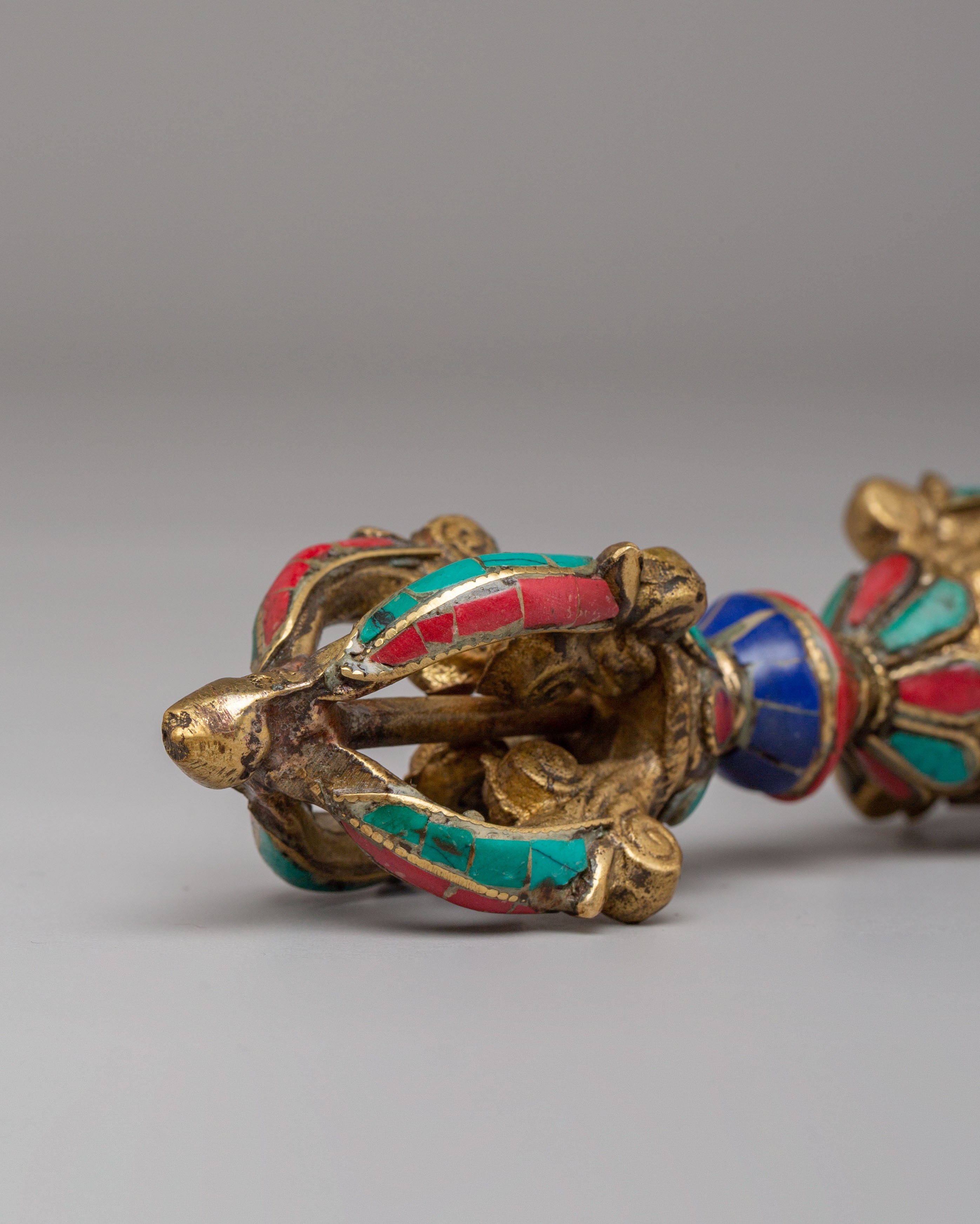 Buddhist Ritual Gemstone Vajra | Tibetan Dorje Symbol of Spiritual Power