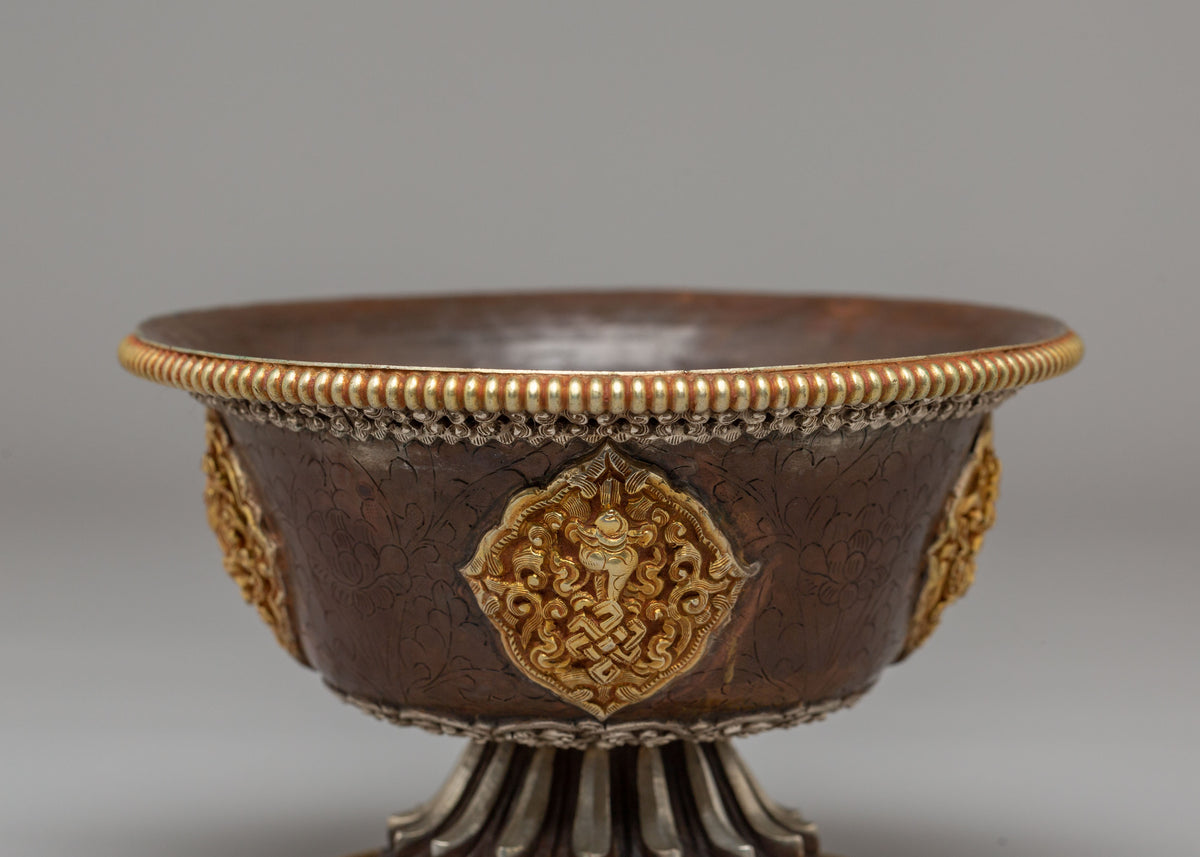 Sacred Seven Water Offering Bowl Set | Traditional Tibetan Ritual Bowls