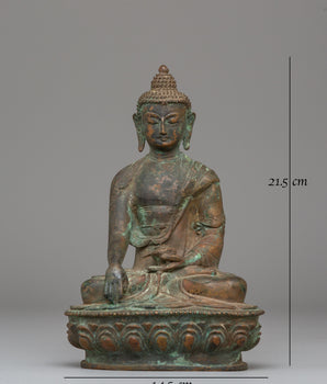 Peaceful Shakyamuni Buddha Sculpture | Ideal for Rituals