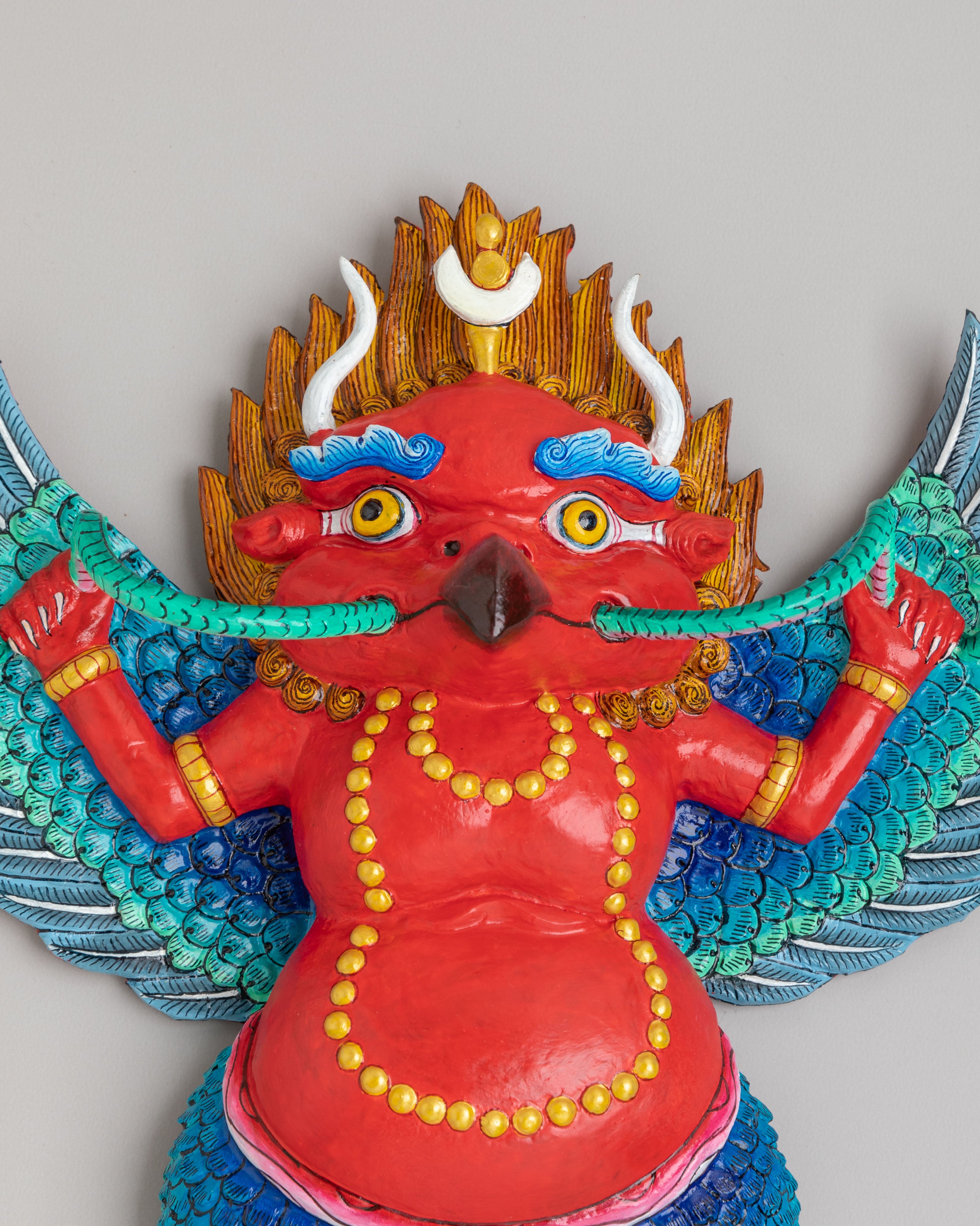 Buddhist Altar Garuda Wall Hanging | Handcrafted Decor