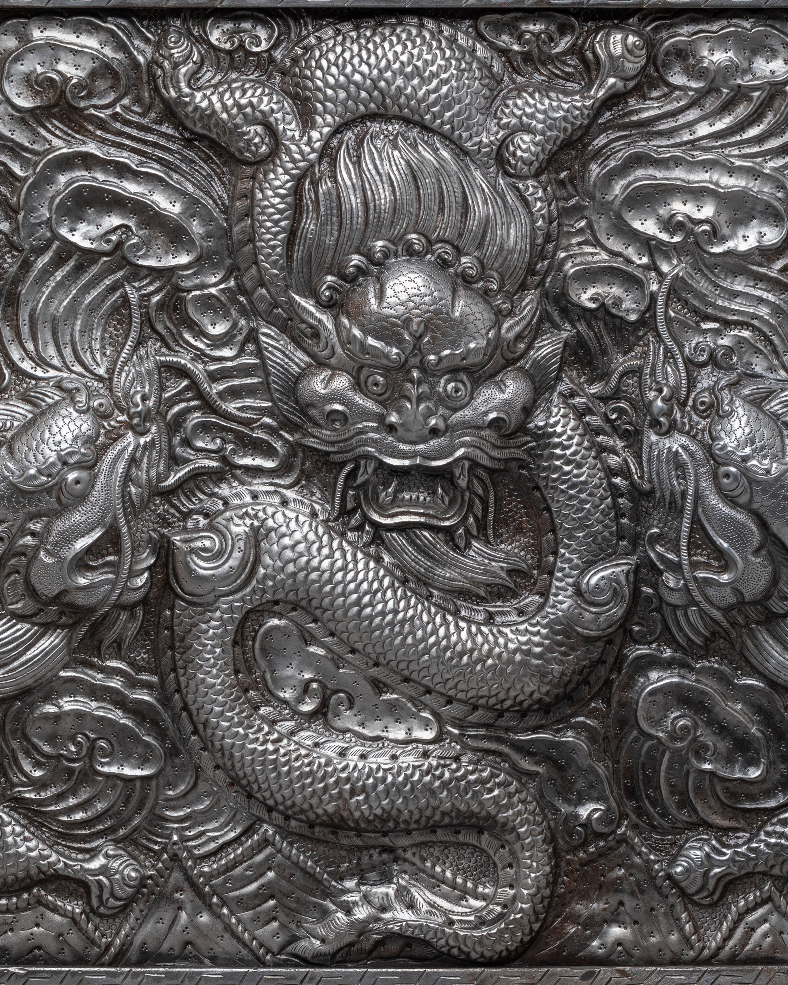 Buddhist Protector Dragon Wall Hanging | Handcrafted Himalayan Artwork