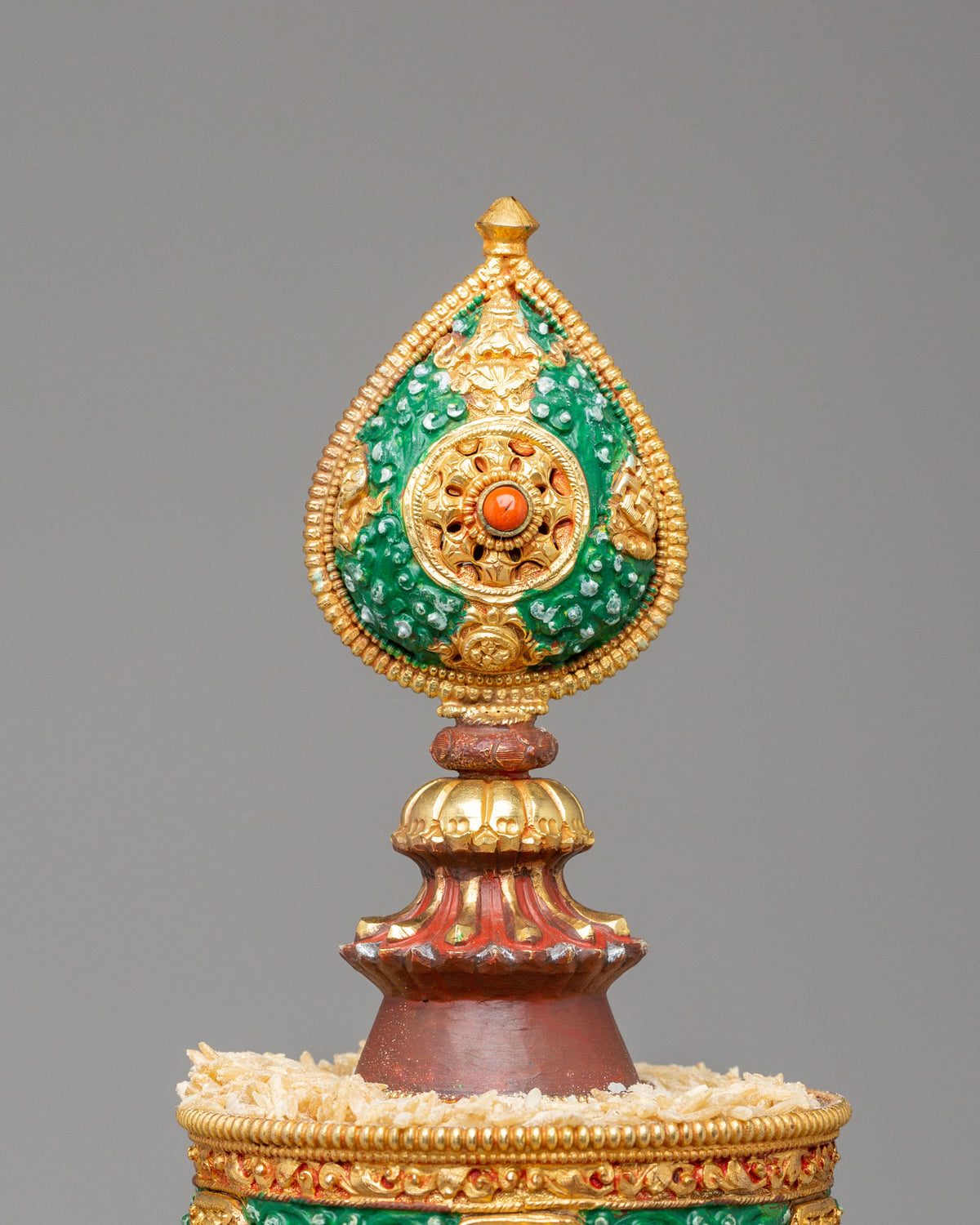 Buddhist Altar Mandala Offering Set | Gold Plated Ritual Artwork