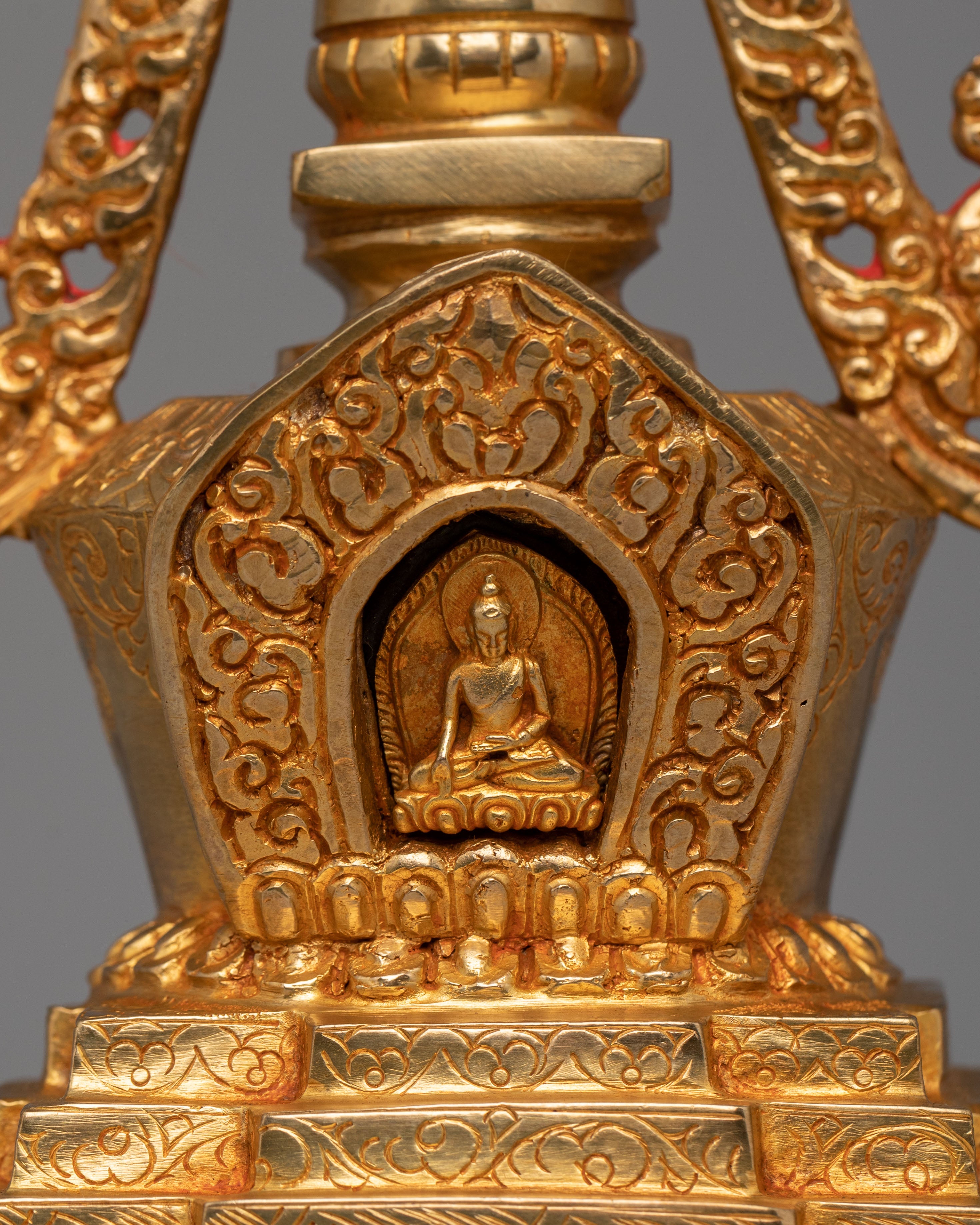 Buddhist Stupa of Great Miracles | Handcrafted Buddhist Shrine